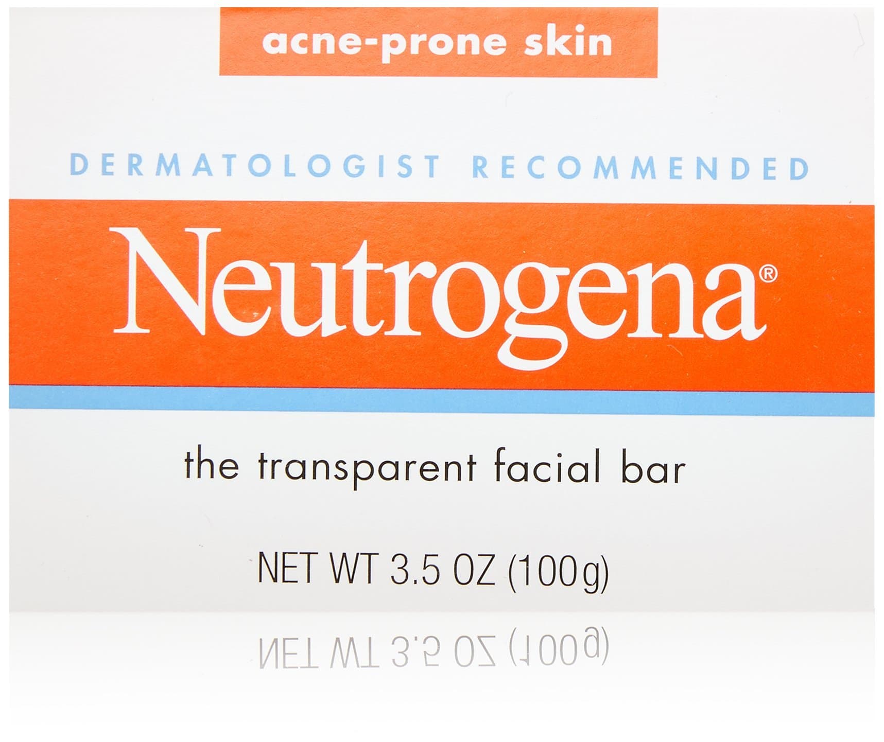 NeutrogenaTransparent Facial Bars, Acne-Prone Skin Formula, 3.5 Ounce (Pack of 8)
