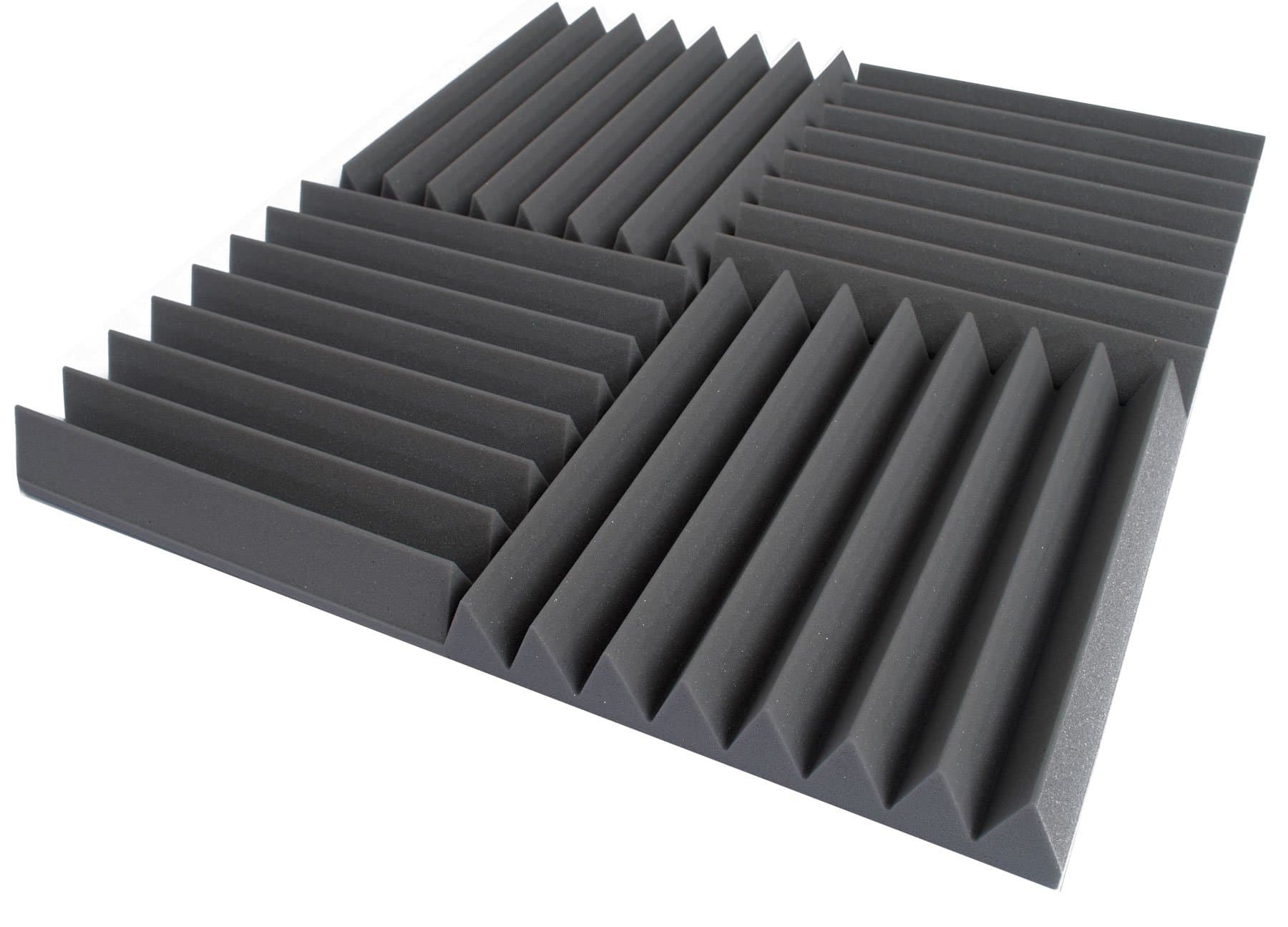 20x AFW75 Pro Acoustic Foam 16.73" Wedge Tiles, Studio Sound Treatment 3.61m2 (38.58 square feet) per pack