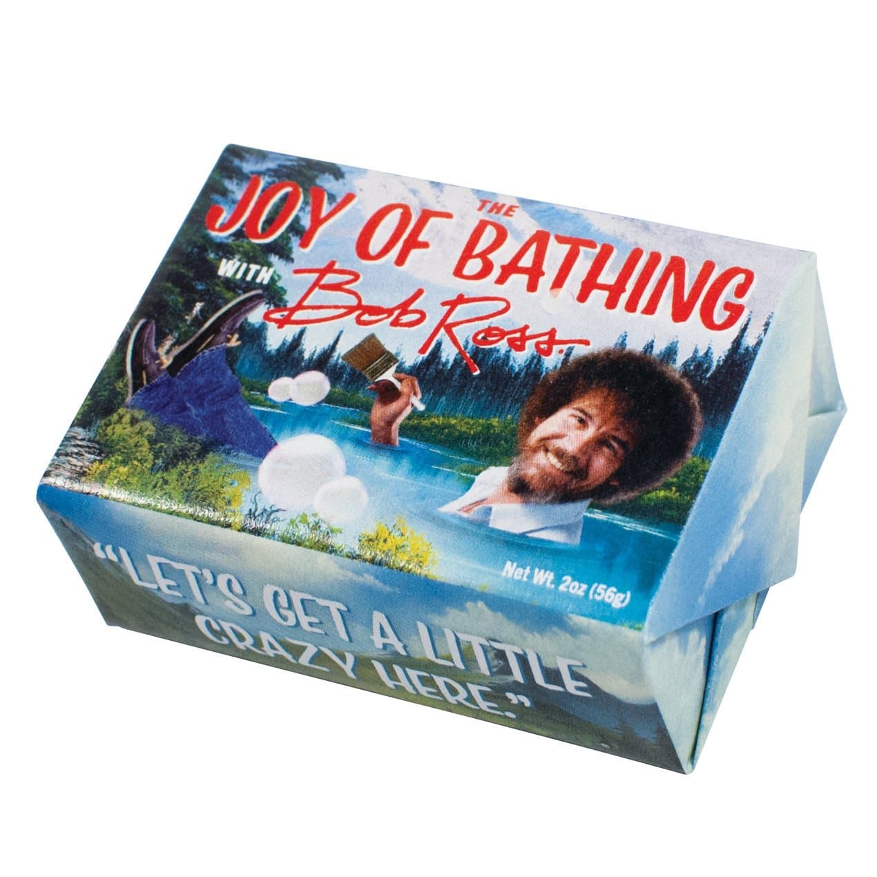 Bob Ross The Joy of Bathing Soap - Made in the USA, 2oz (56g) Travel or Hotel Sized Guest Bar Soap