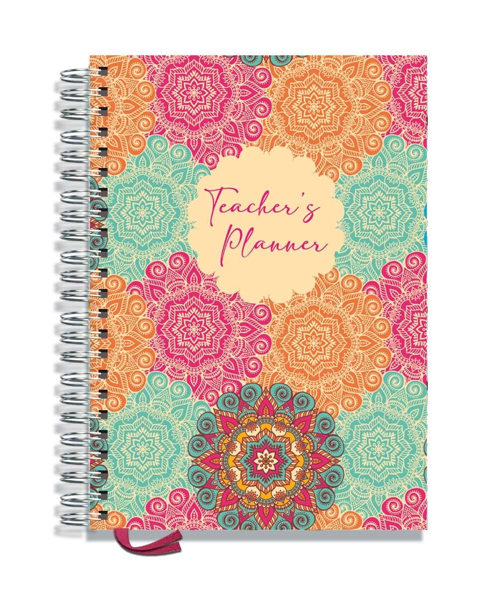 Teacher Planner 2024-2025 by Pirongs A4 9 Lesson - Mandala