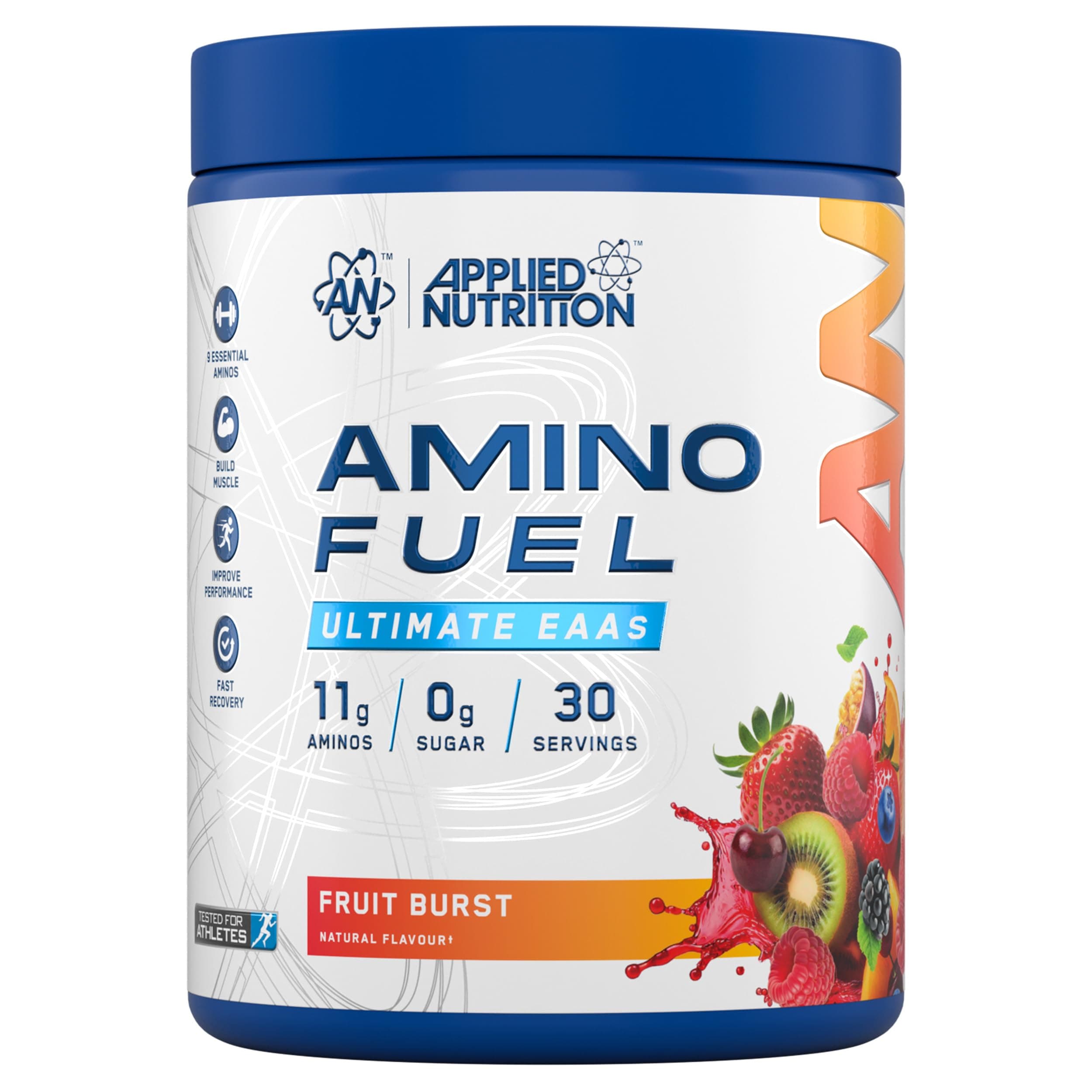 Applied Nutrition Amino Fuel - Amino Acids Supplement, EAA Essential Amino Acids Powder, Muscle Fuel & Recovery (390g - 30 Servings) (Fruit Burst) (New)