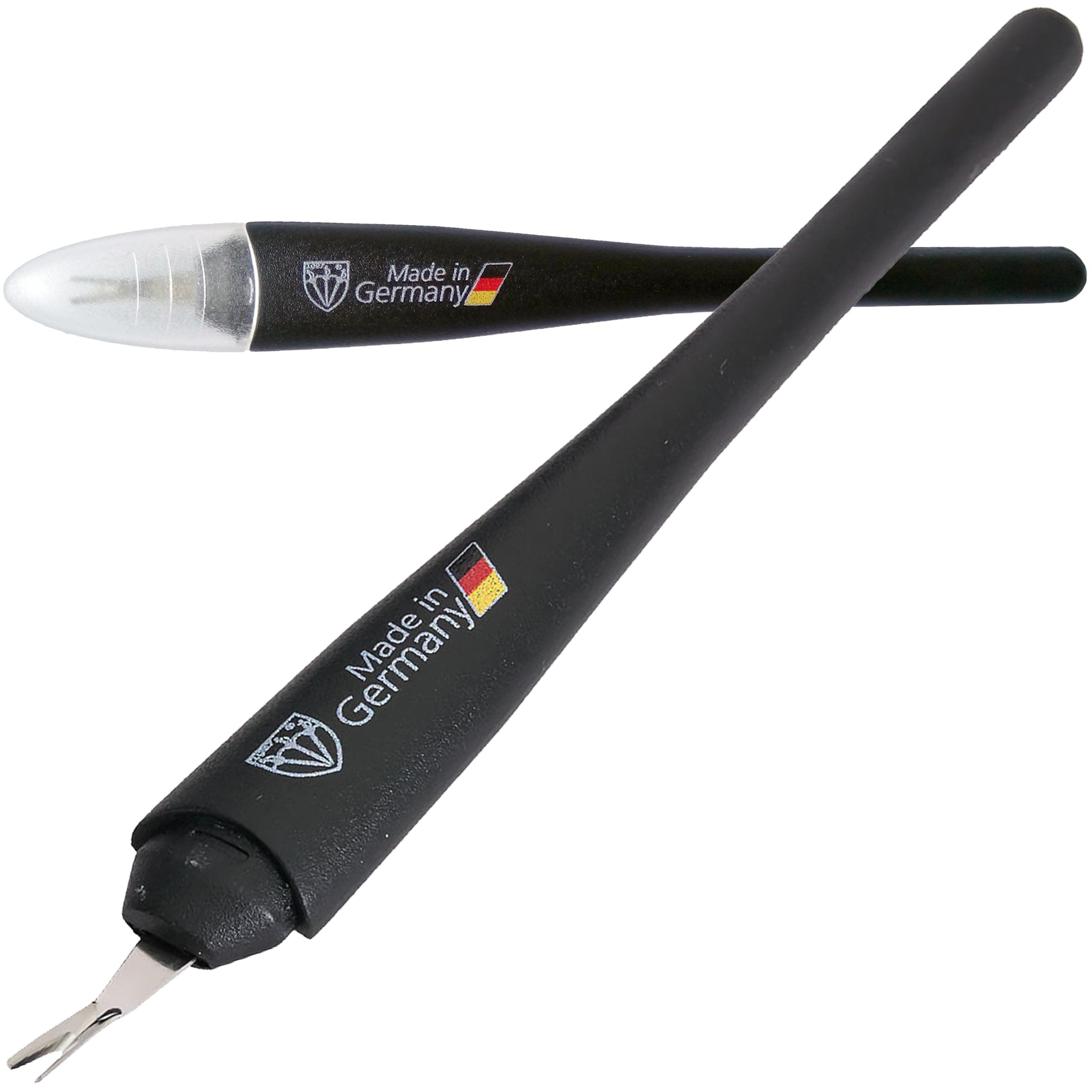 3 Swords Germany - Brand Quality Cuticle Knife Trimmer Remover Cutter (DELIVERY 2 Pieces) Manicure Pedicure Grooming for Professional Finger & Toe Nail Care by 3 Swords, Made in Solingen Germany