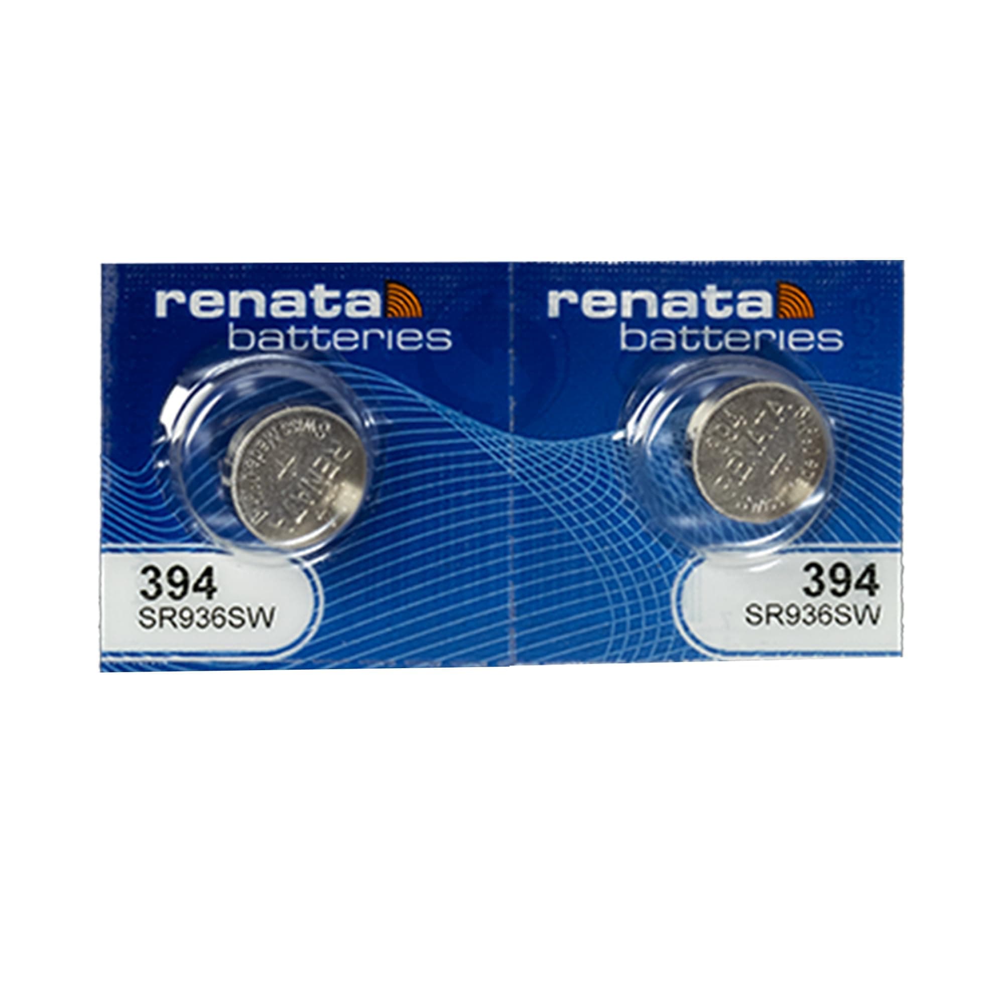 Renata 394 SR936SW Batteries - 1.55V Silver Oxide 394 Watch Battery (2 Count)