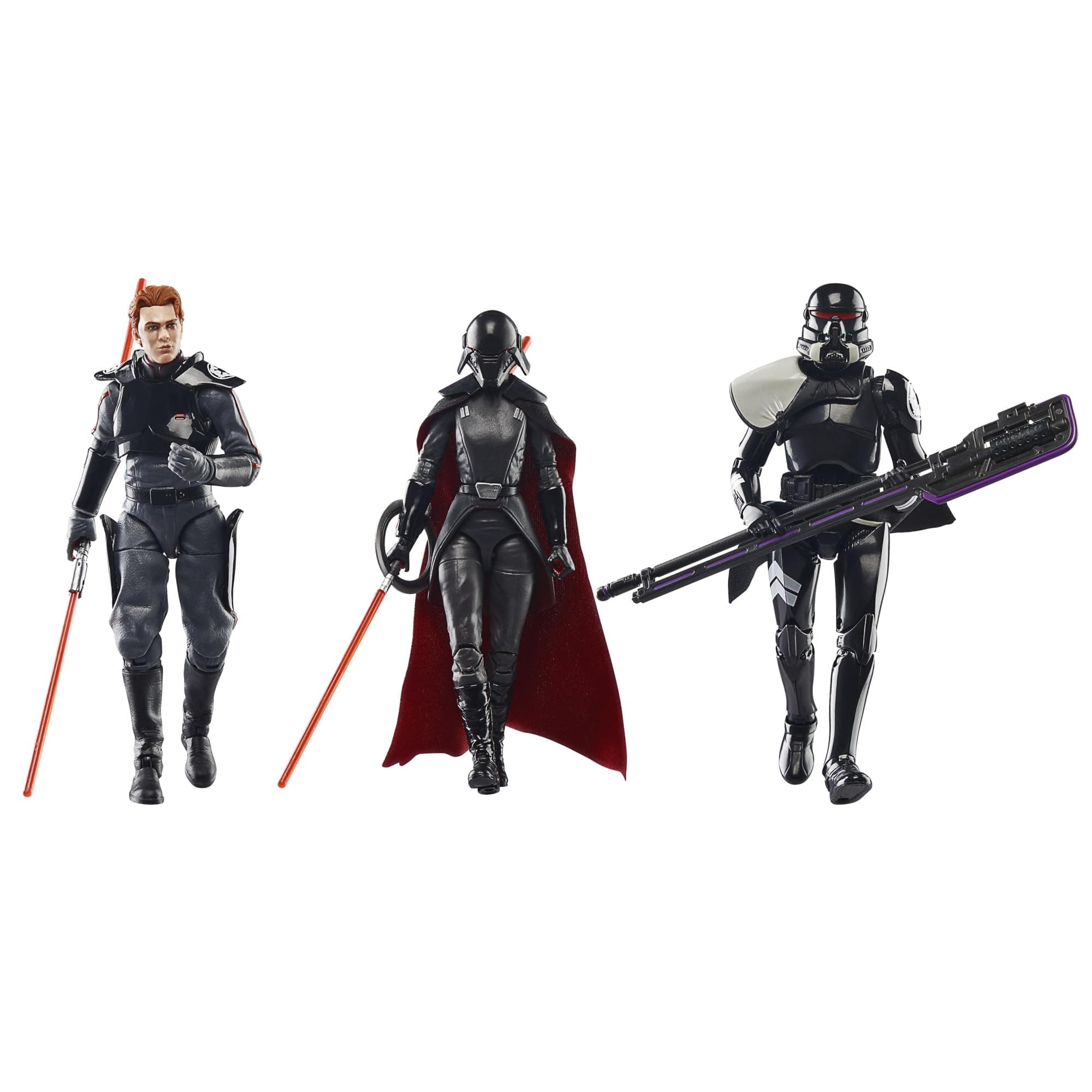 The Black Series Gaming Greats Second Sister, Cal Kestis, Purge Trooper, Jedi: Fallen Order 6 Inch Action Figure 3-Pack (Amazon Exclusive)