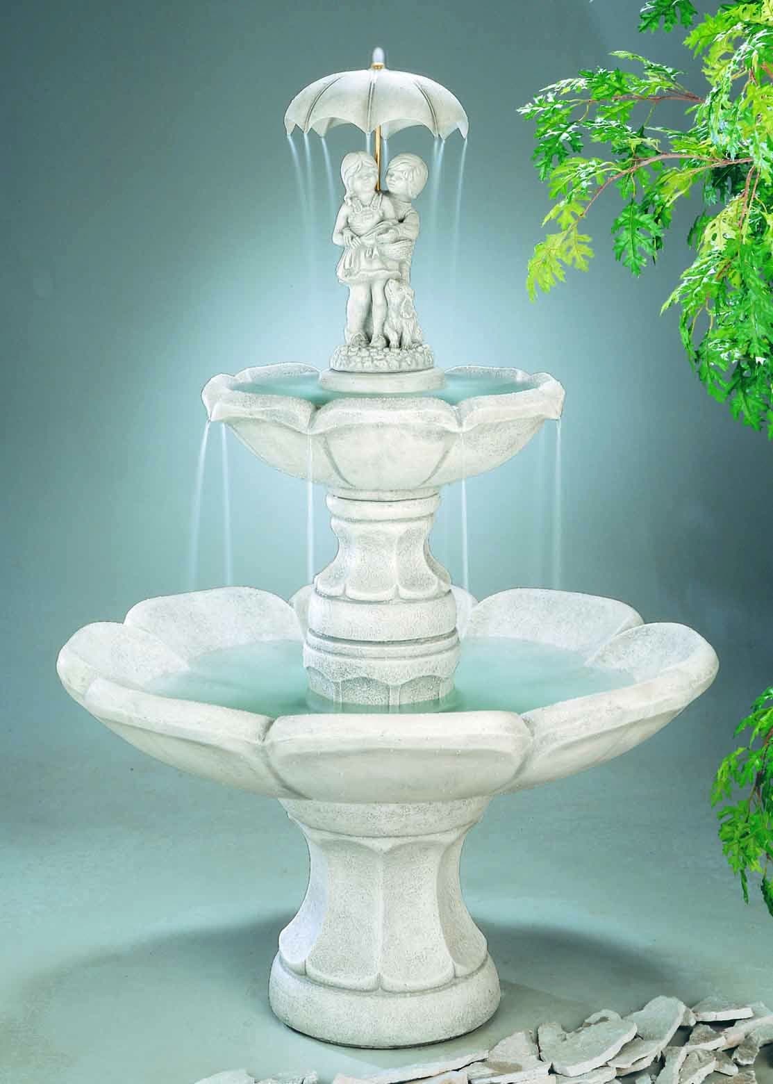 Henri Studio April Showers Fountain - Stone Finish