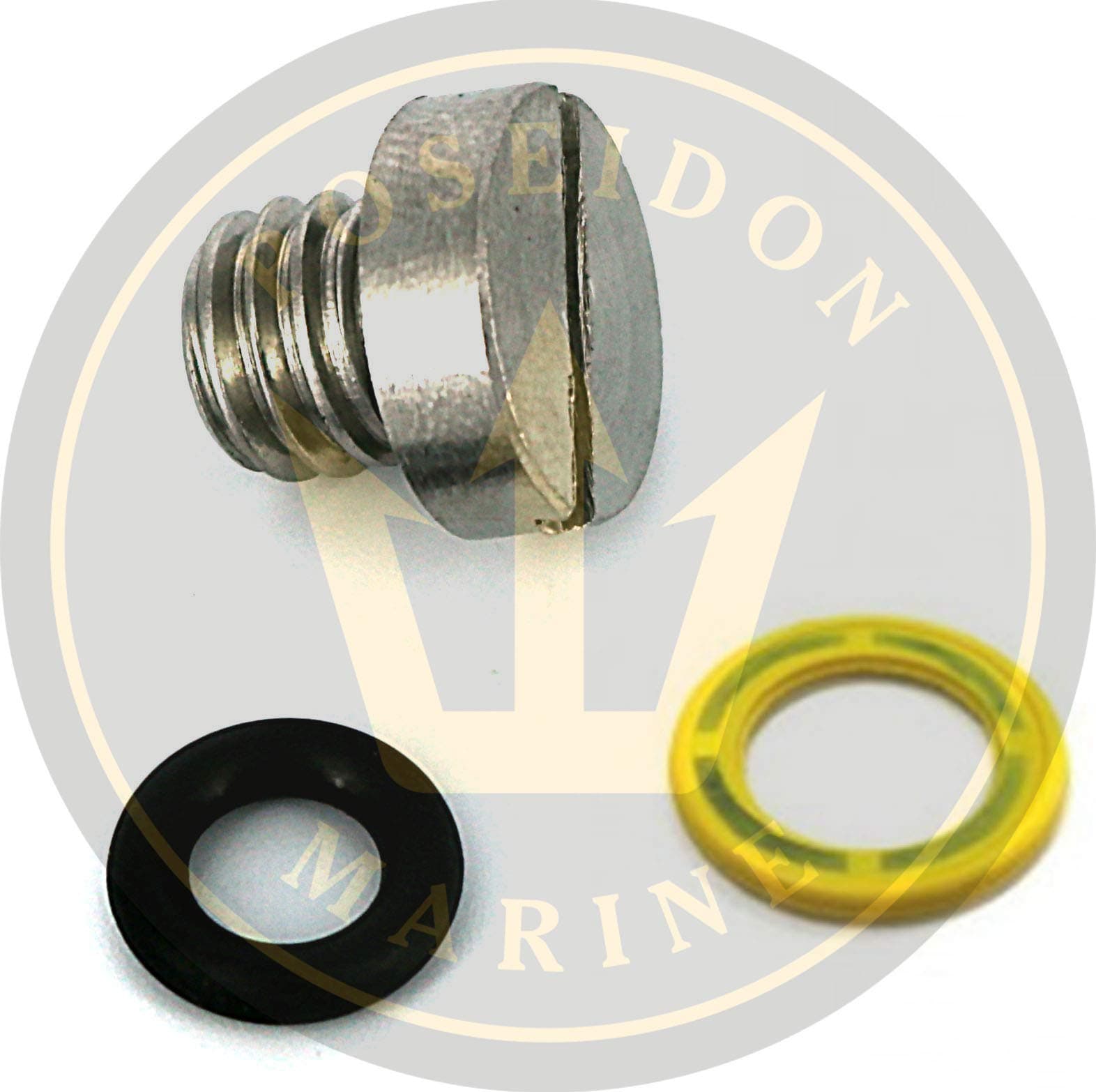 RECMAR Drain Plug Screw Kit for Mercury MERCRUISER 10-79953Q2 10-79953A2 18-2244 22420 10-79953Q04