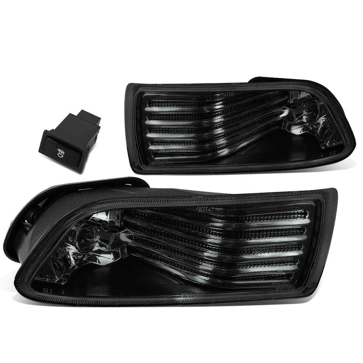 DNA MOTORING FL-ZTL-153- Front Bumper Fog Light, Driver and Passenger Side,Smoke