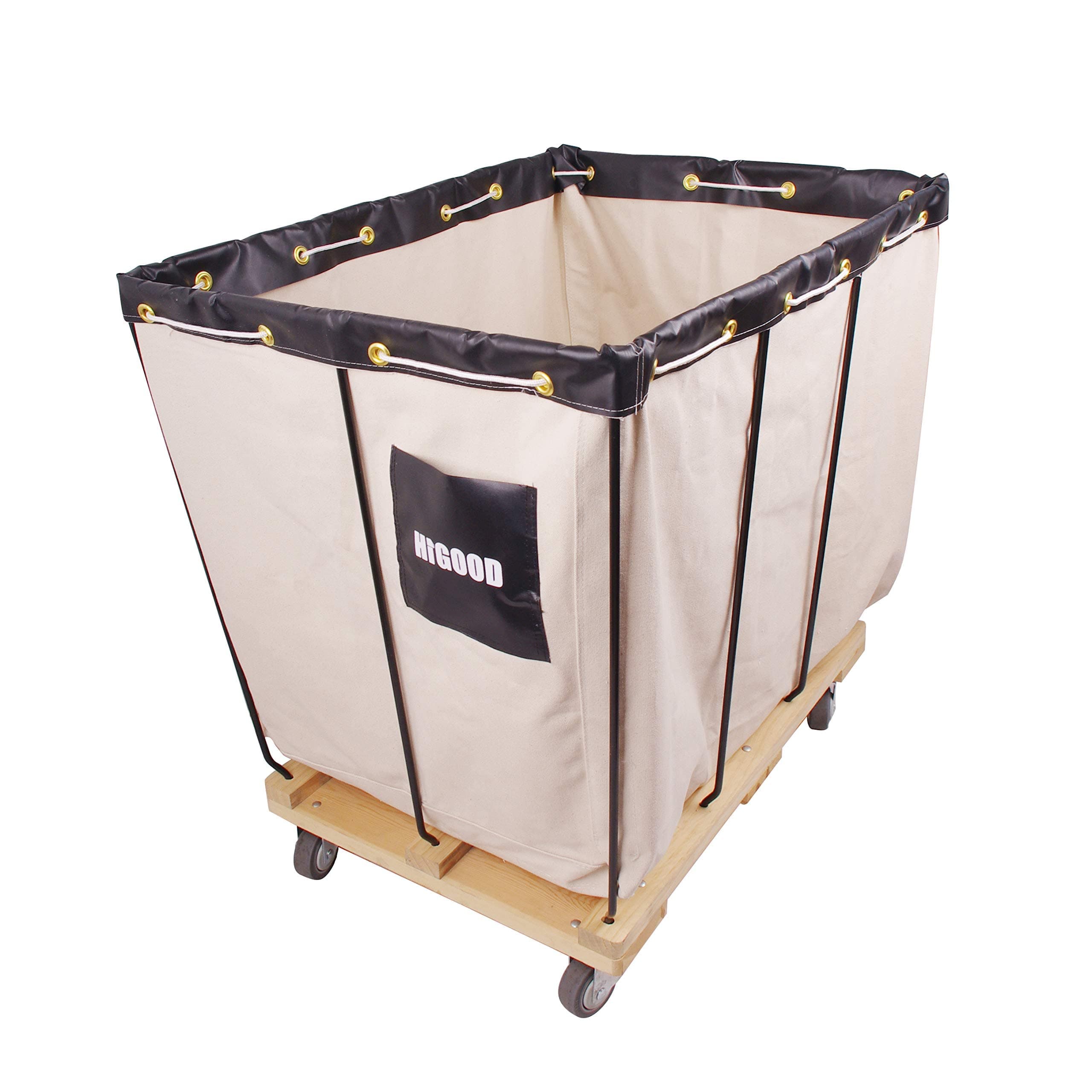 Canvas Basket Bulk Truck,Service Carts 12 Bushel Knock Down Truck, 15.0 cu. ft, 600 lb, 36" L X 26" W X 34" H Capacity