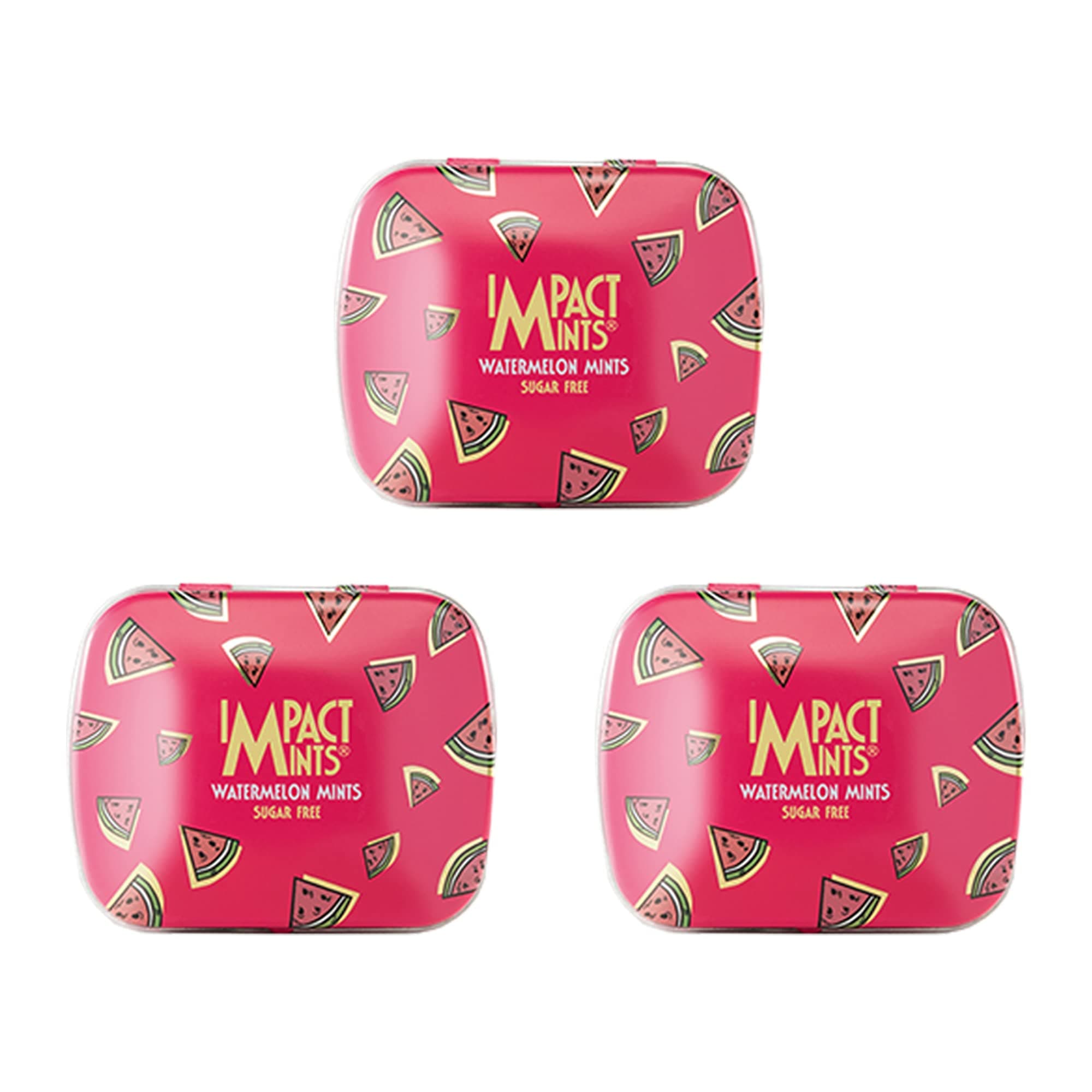 "IMPACTMINTS" Sugar Free Watermelon Flavour Mints Summer Edition (14g Each, Pack of 3)