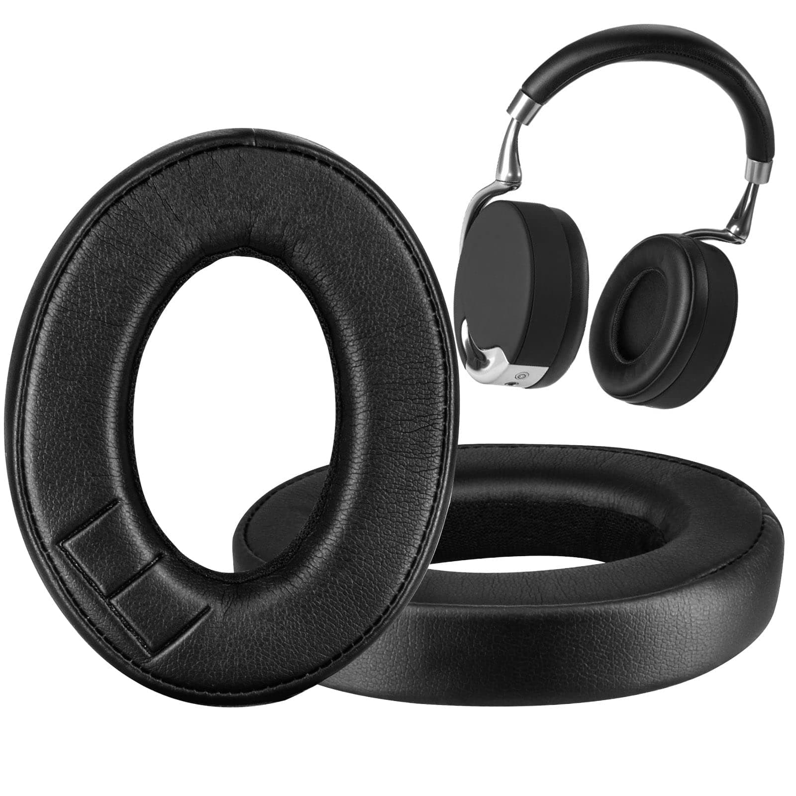 XBERSTAR Ear Cushions for Parrot by Philippe ZIK 1.0 Headphone-Replacement Earpad Cover, Ear Cushion Pads (Black)