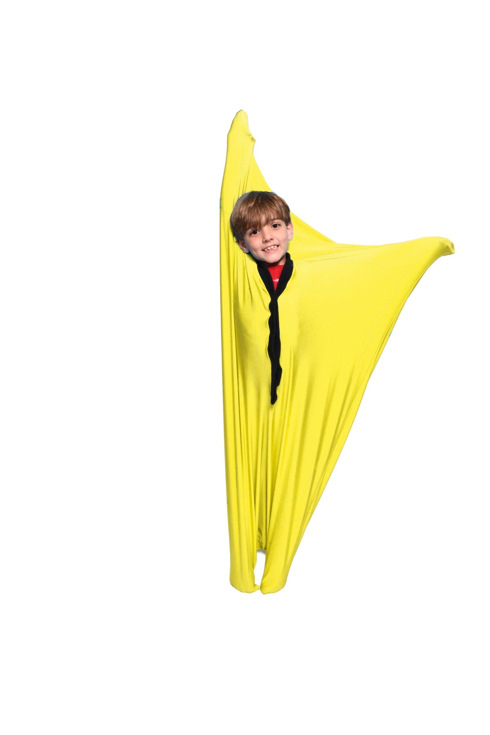 Sensory Sack Body Sock. Therapeutic dynamic kinesthetic movement therapy for sensory processing disorders. Color Yellow, Size Large