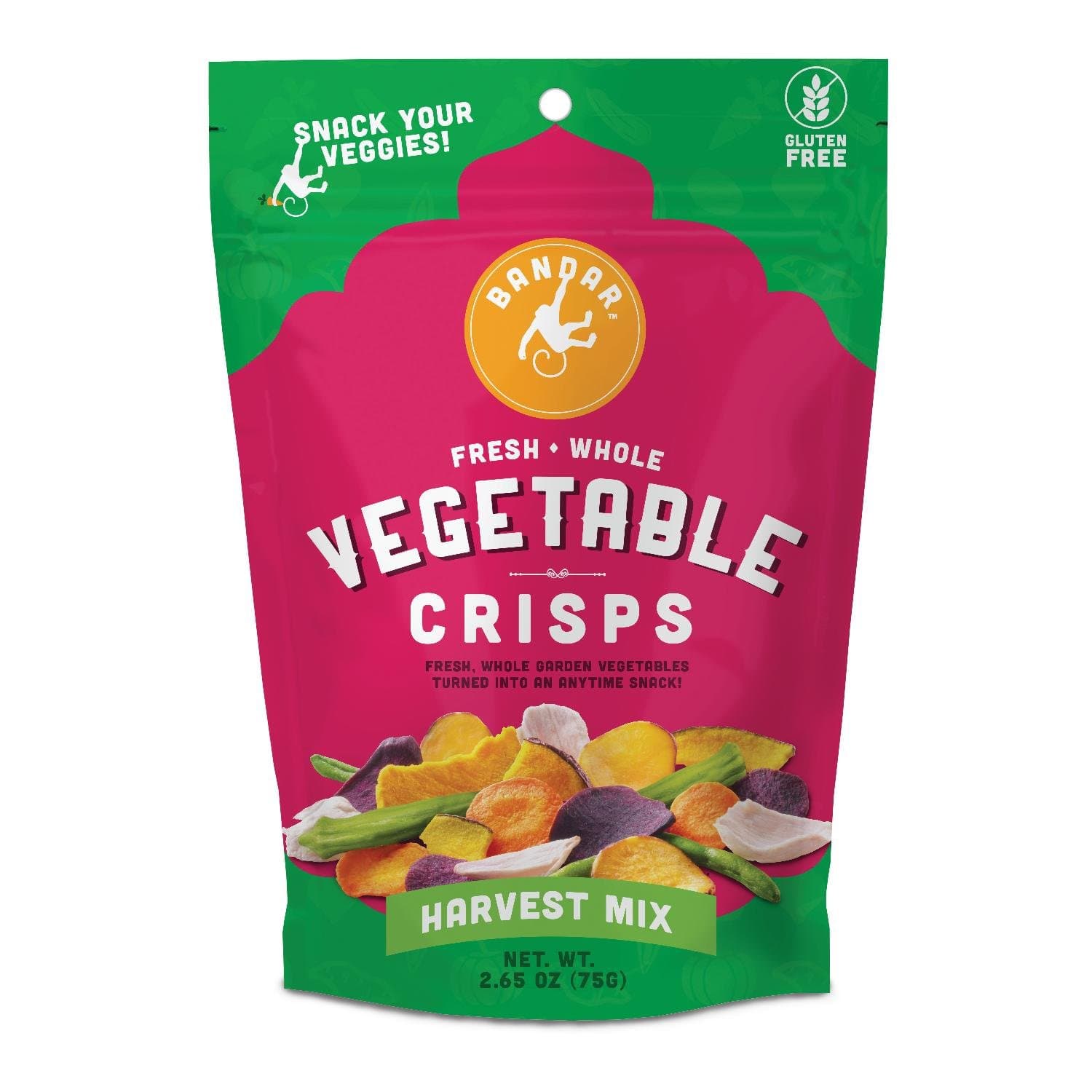 Bandar Foods Crisped Harvest Vegetables, 2.65 Ounce