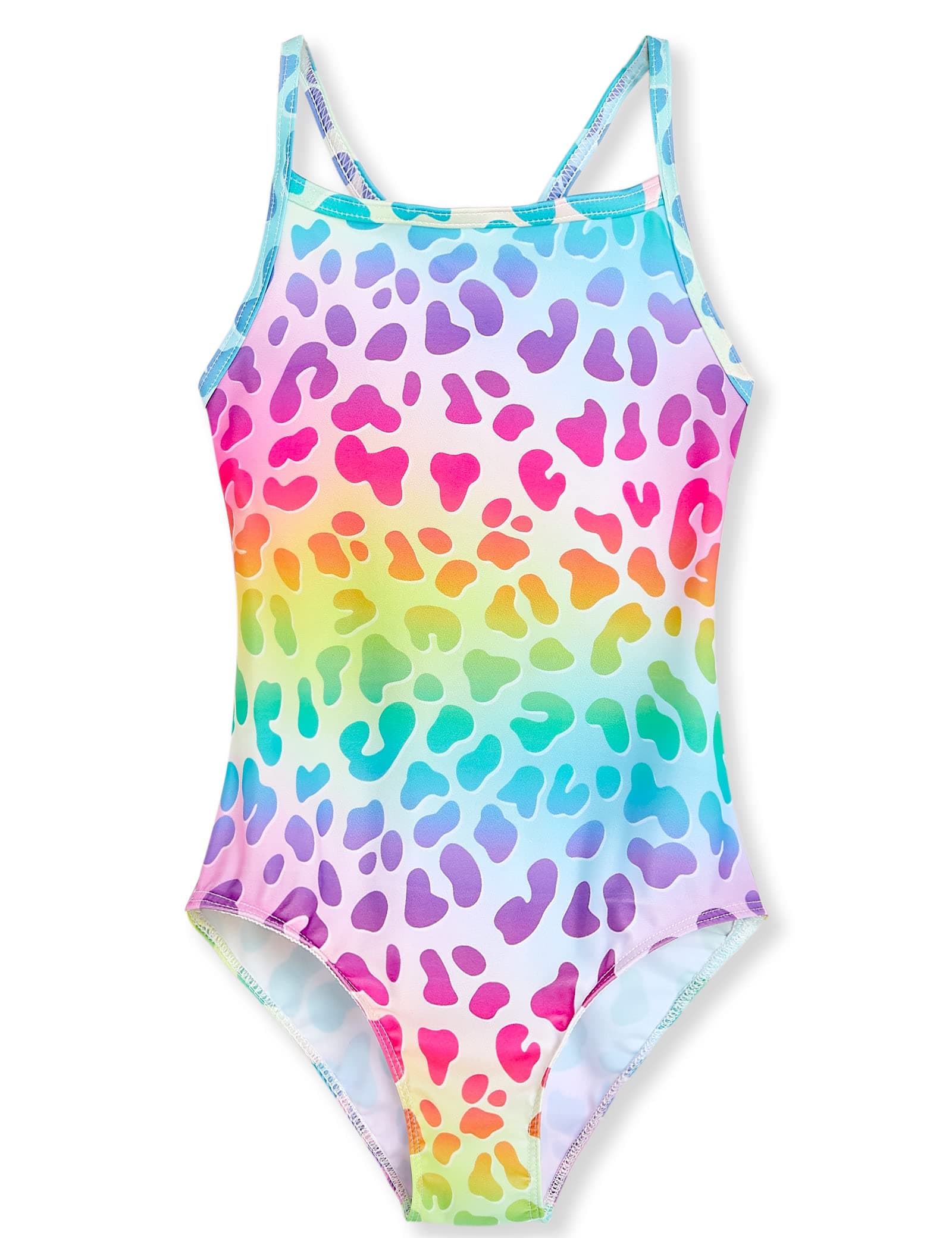 TENVDATENVDA Girls One Piece Swimsuits Sport Halter Swimwear Beach Bathing Suit