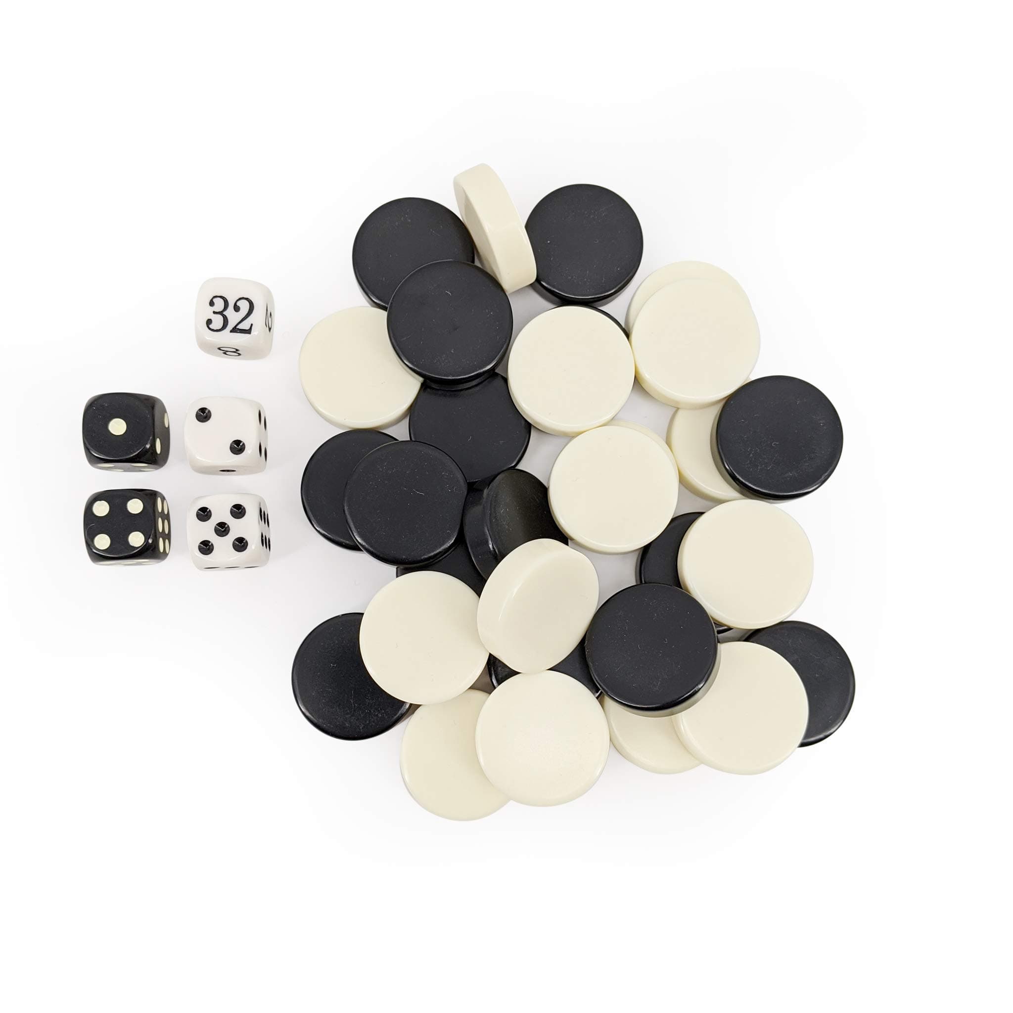 Sondergut Replacement Set of Stones & Cubes Backgammon Deluxe