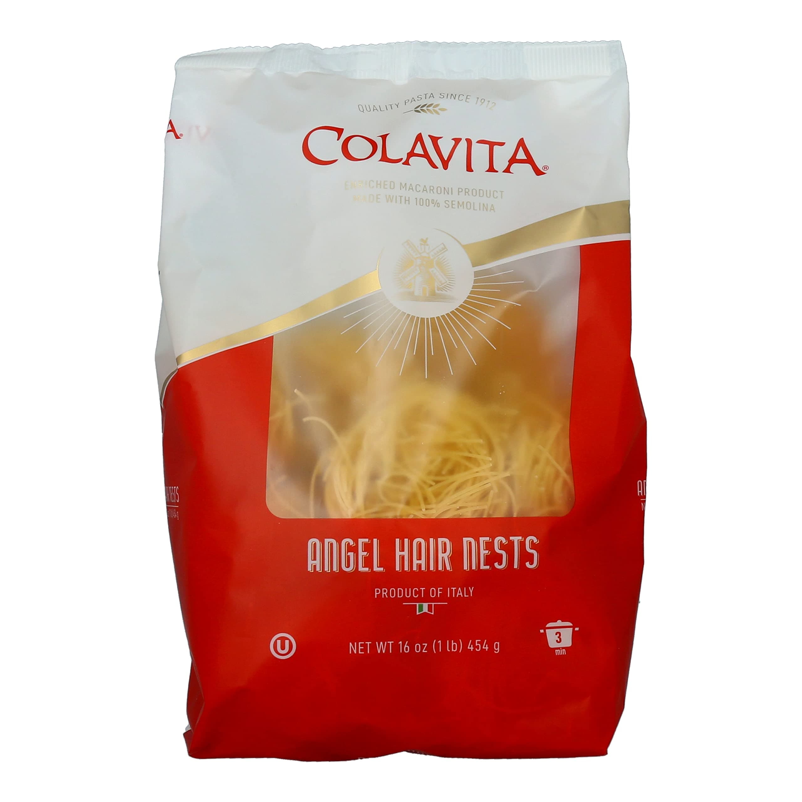 COLAVITACapellini Nest(Angel Hair Pasta), 16-Oz, Pack of 10