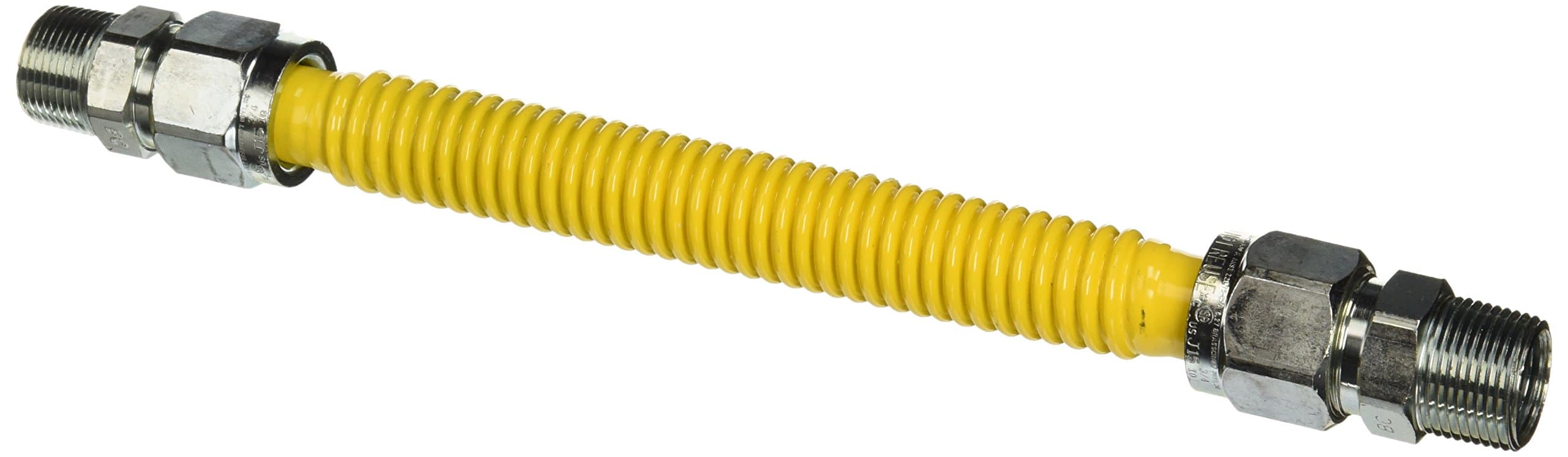 BrassCraftCSSB11-12 ProCoat 3/4" MIP x 3/4" MIP x 12" Stainless Steel Gas Connector 3/4" I.D. (290,900 BTU)