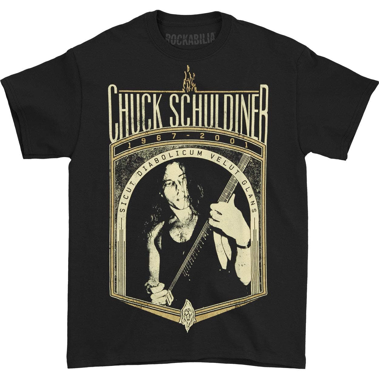 Men's Chuck Schuldiner Tribute 3 T-Shirt Black