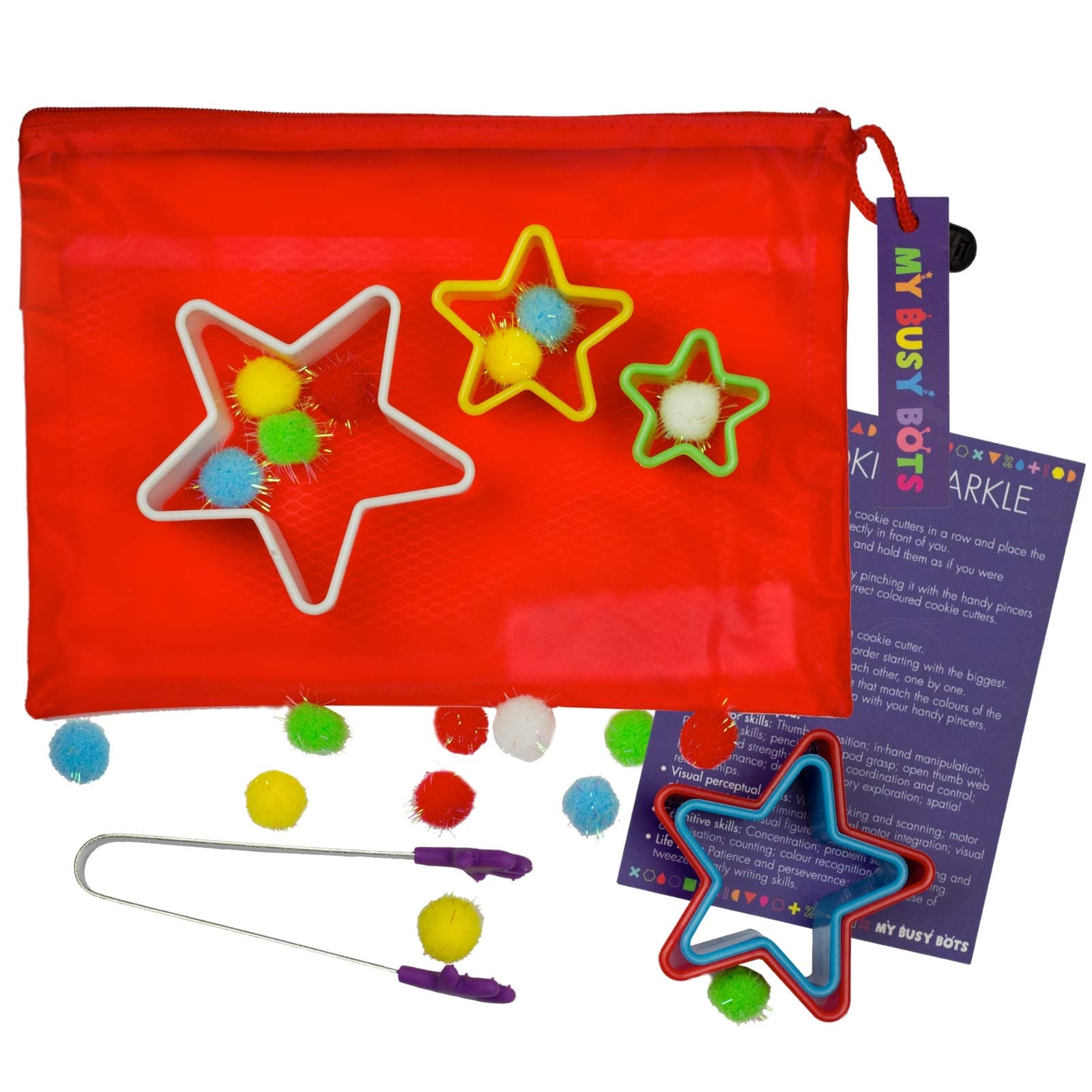My Busy Bots Cookie Sparkle Activity Bag developes Squeezing Pinching Sorting & Other Early Education Needs