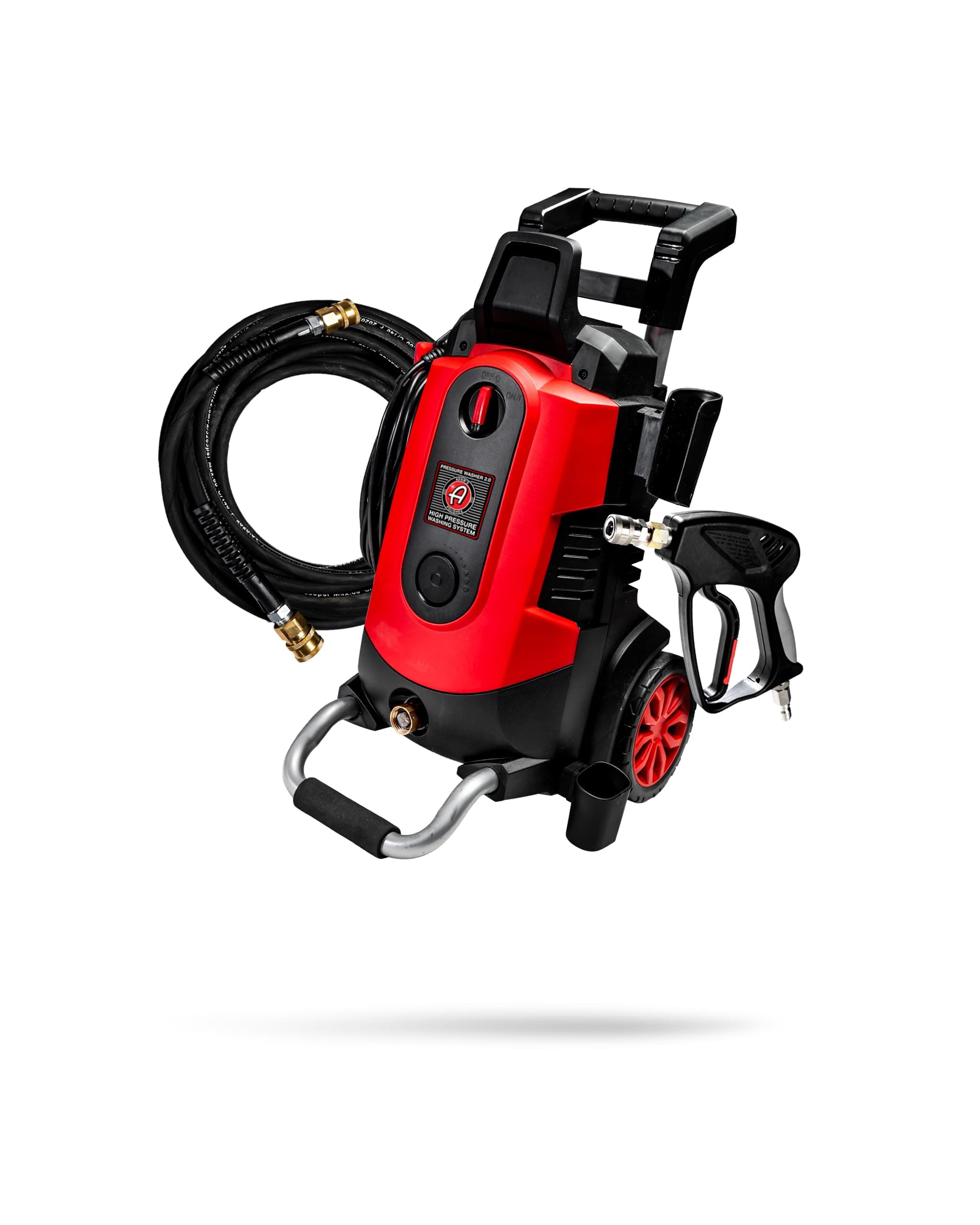 Adam's Polishes Electric Pressure Washer 2.0, Powerful 1.4 GPM 2000 PSI Car Pressure Washer Sprayer, Snub Nose & Tip Attachment, Use,Car Soap, Patio Boat RV Motorcycle Car Garage Deck