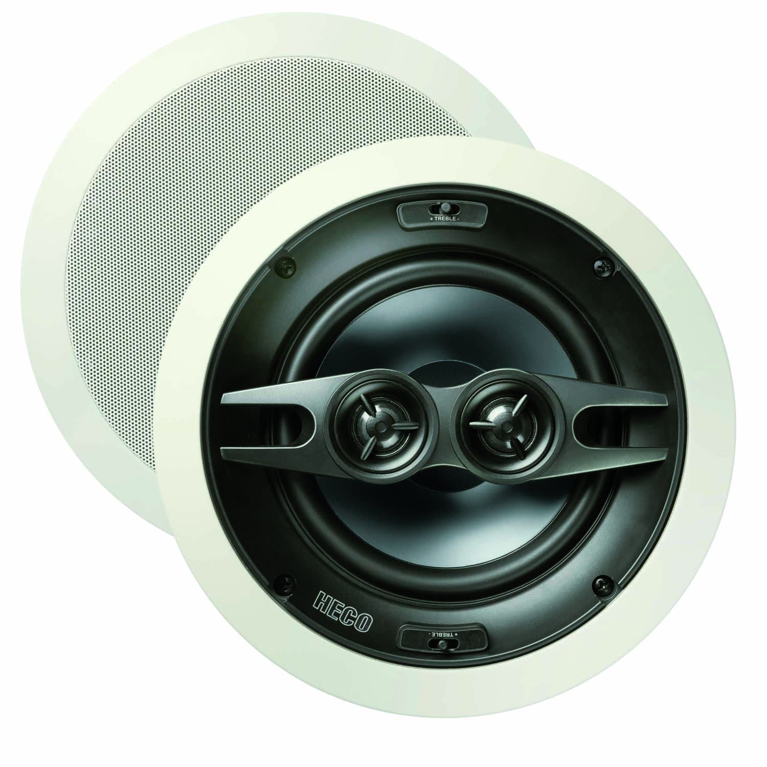 Heco INC 2602 (Pack of 2 x 2 way High-end Built-in Speakers, White