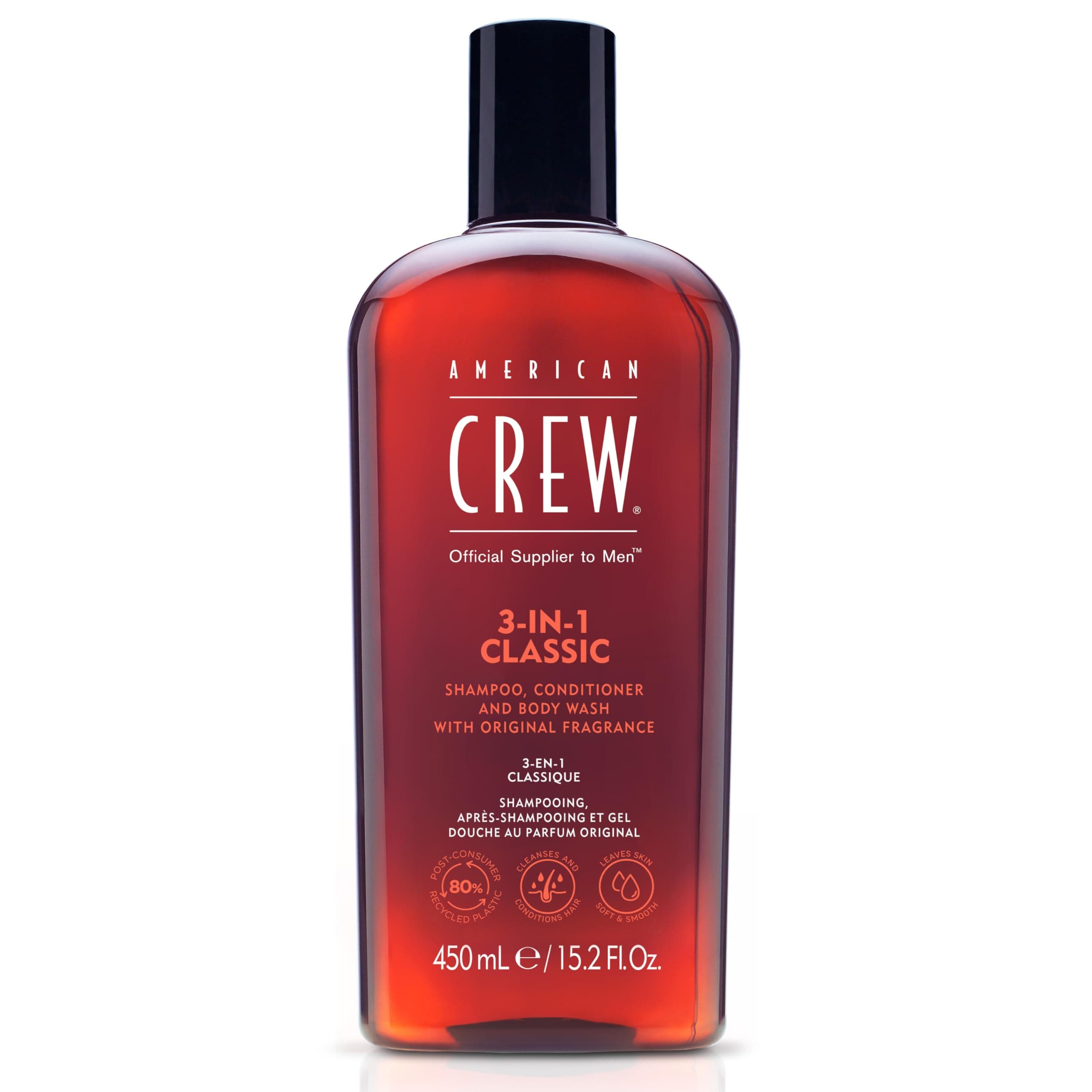 American Crew 3-in-1 Shampoo, Conditioner & Body Wash Classic