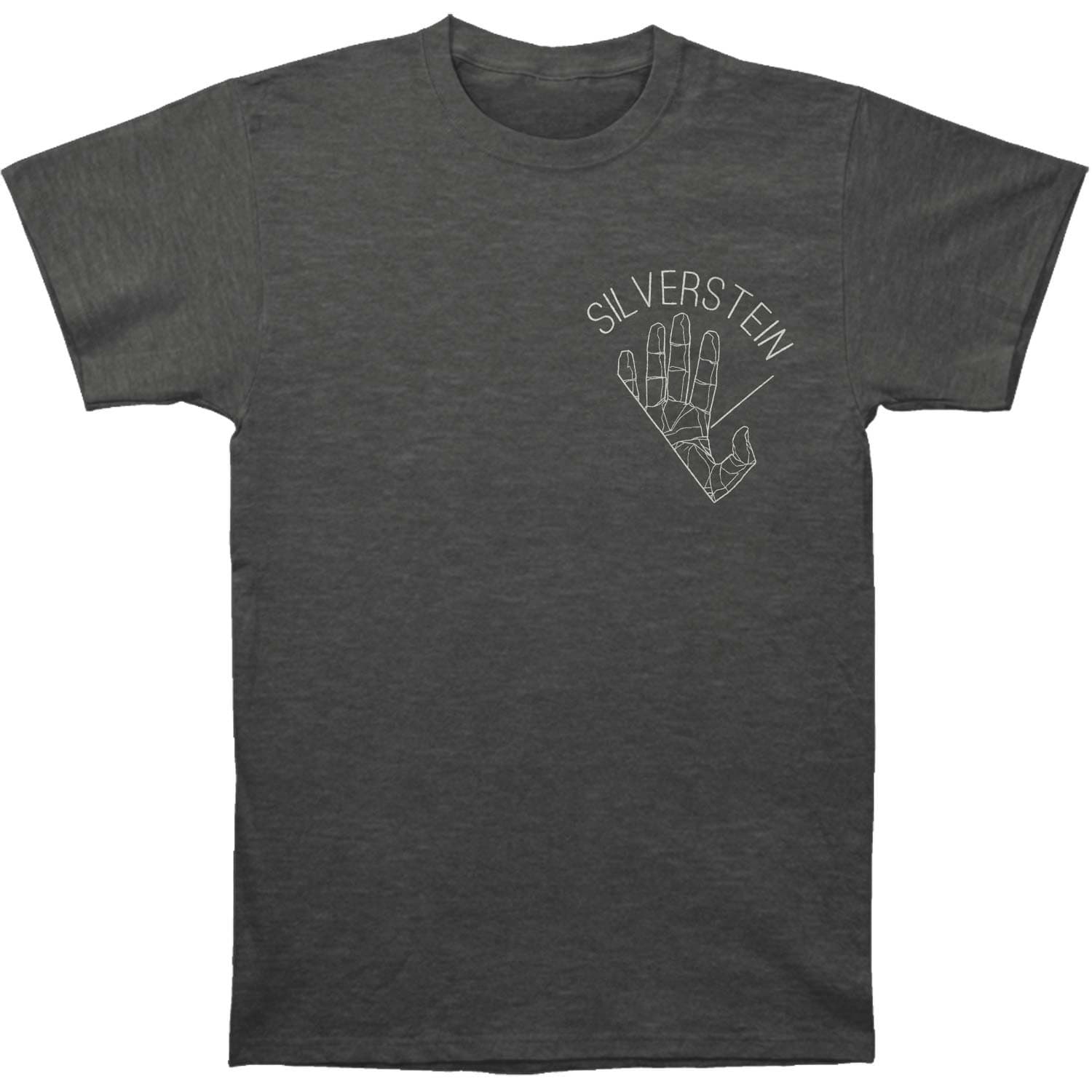 Silverstein Men's The World In Your Hands T-shirt XX-Large Heather Charcoal