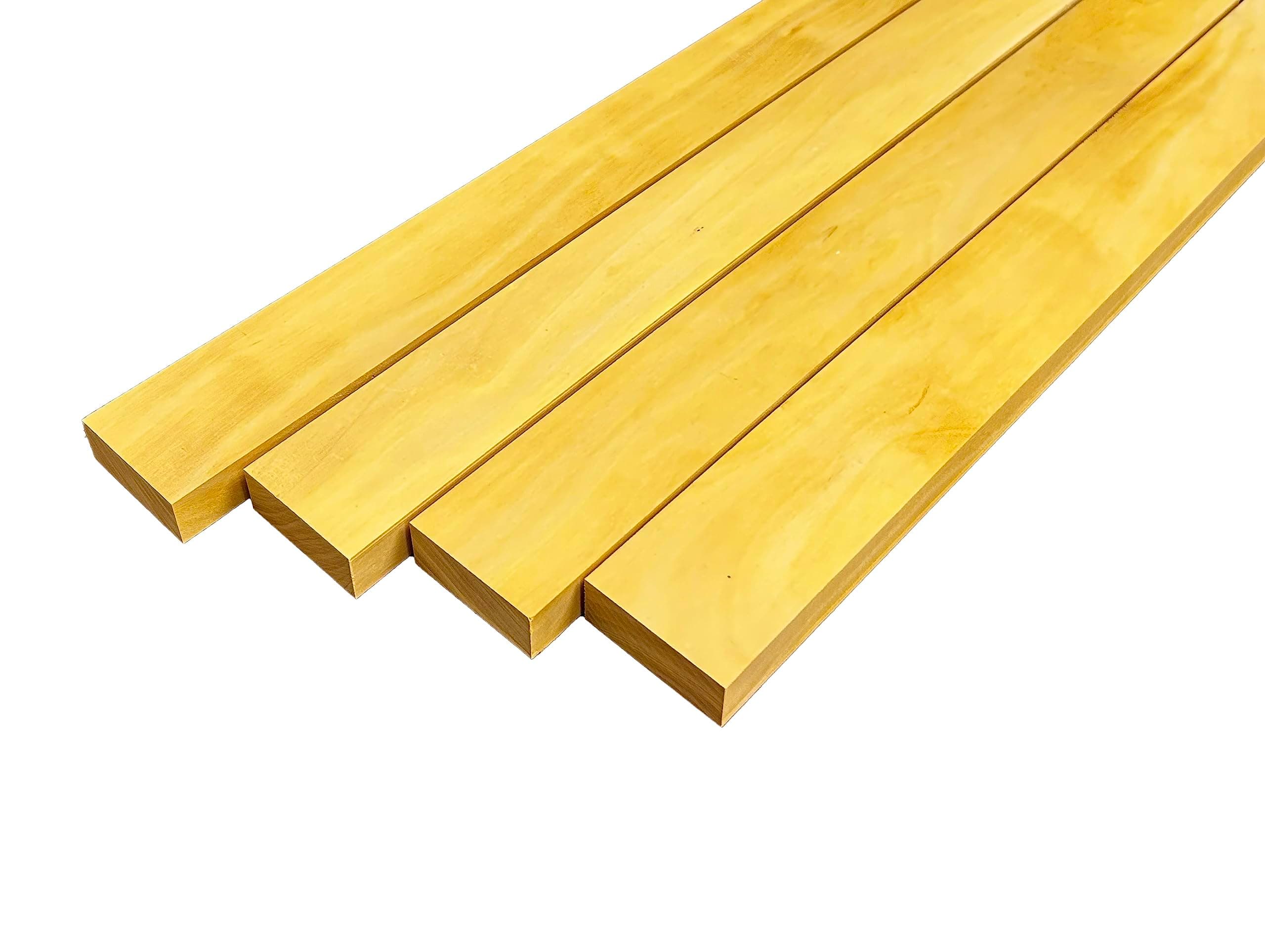 Yellowheart Lumber Boards 3/4" x 2" (4pcs) (3/4" x 2" x 24")