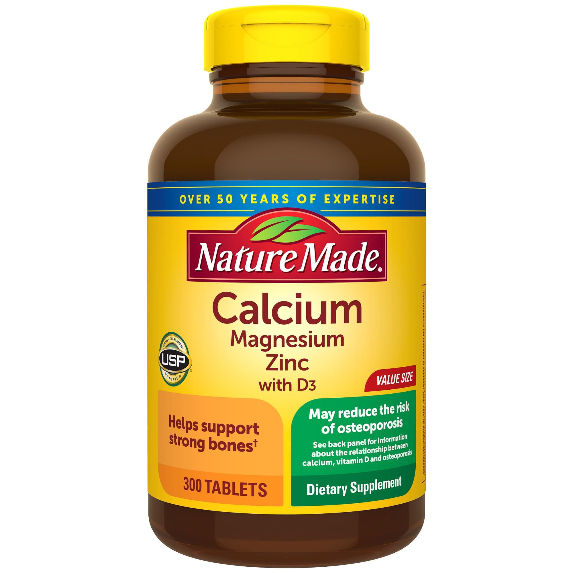 Nature Made Calcium and Magnesium Zinc with Vitamin D3-300 Ct