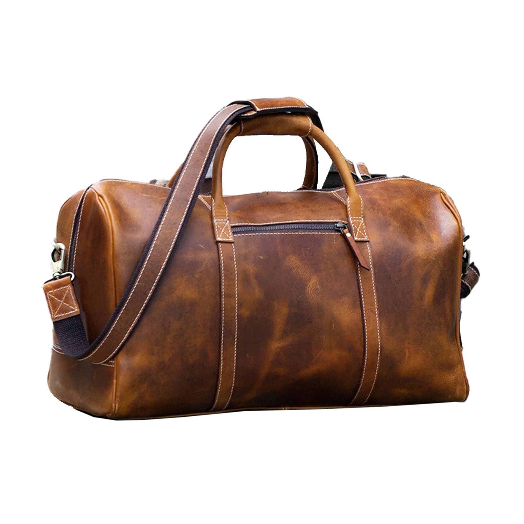 Leather Duffle Bags for Men and Women Travel Overnight Weekend sports bag holdall Gym Duffel for Men