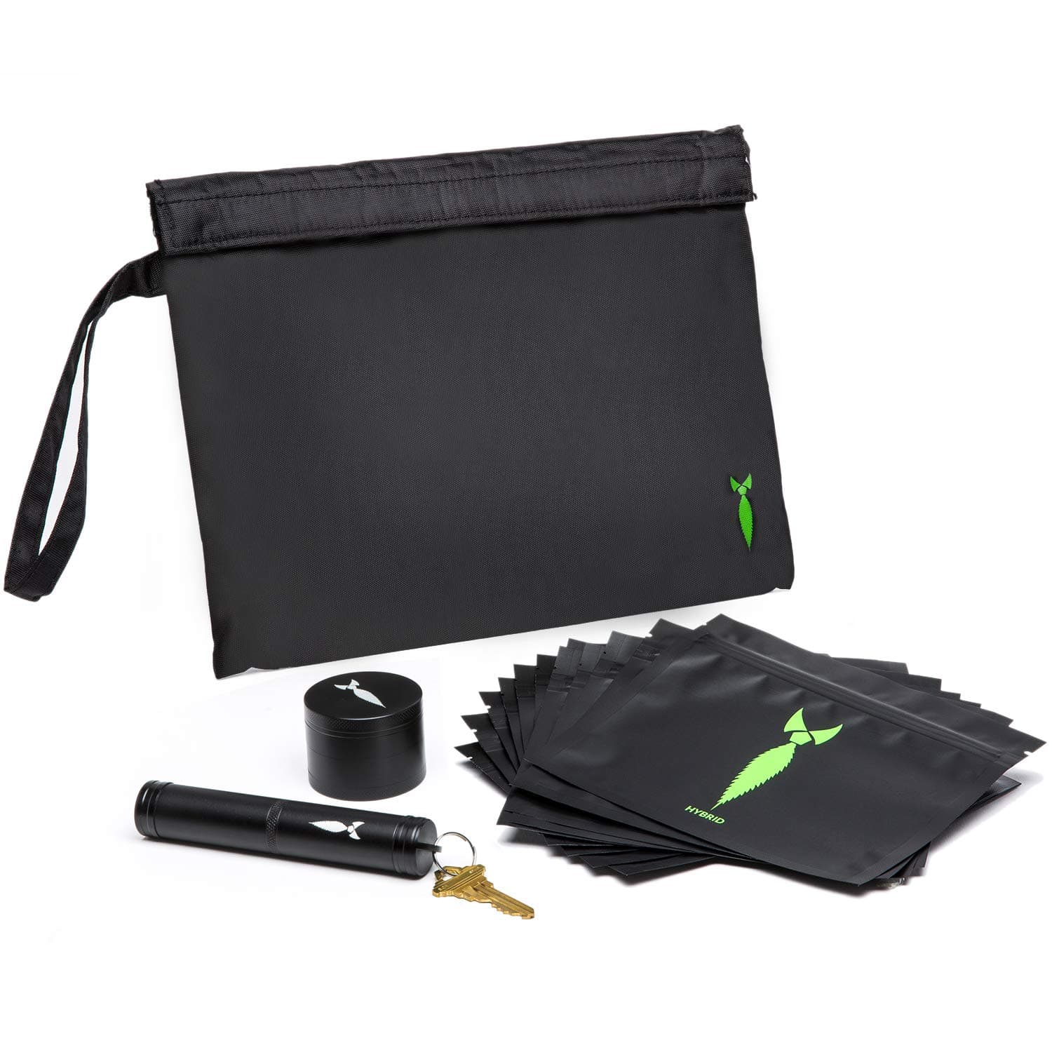 Discreet Large Smell Proof Bag With Airtight Container and Odor Scent Proof Bags And Herb Grinder