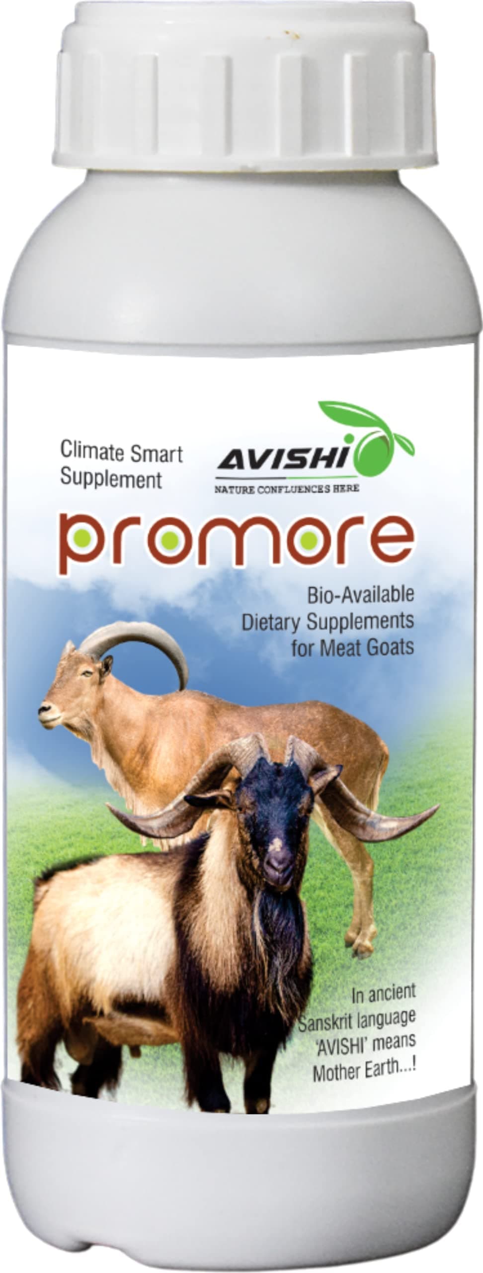 AVISHI PROMORE – Bioavailable Dietary Supplement for Meat Goats – Supports Growth, Weight Gain & Muscle Development – 5ml/Day Dosage – 100% Bioavailable Minerals (1 LTR)