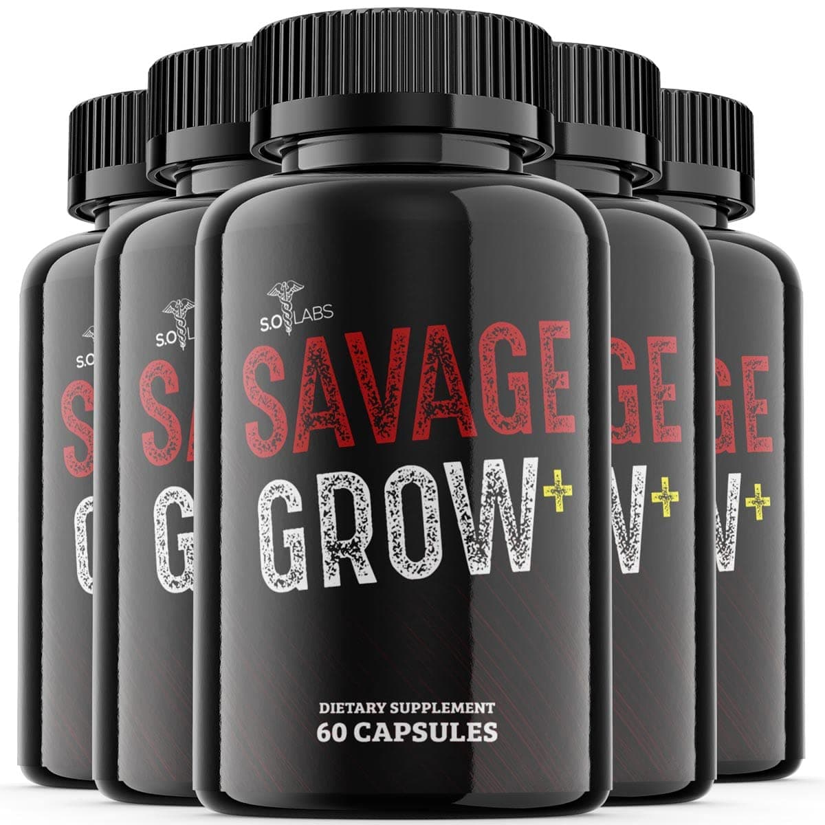 S.O Labs Savage Grow Supplement Pills (5 Pack)