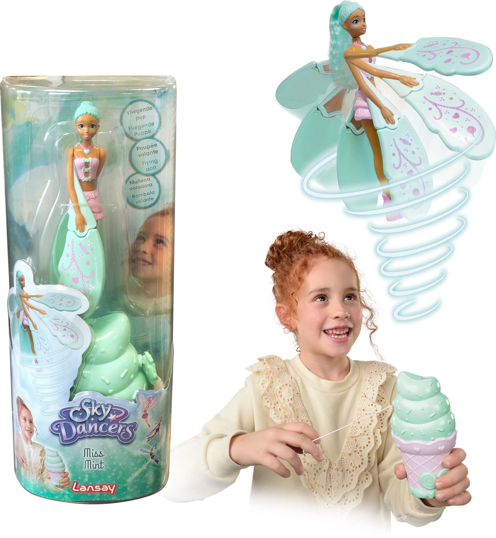 Sky Dancers - Miss Mint - Flying Doll - From 6 Years - Lansay