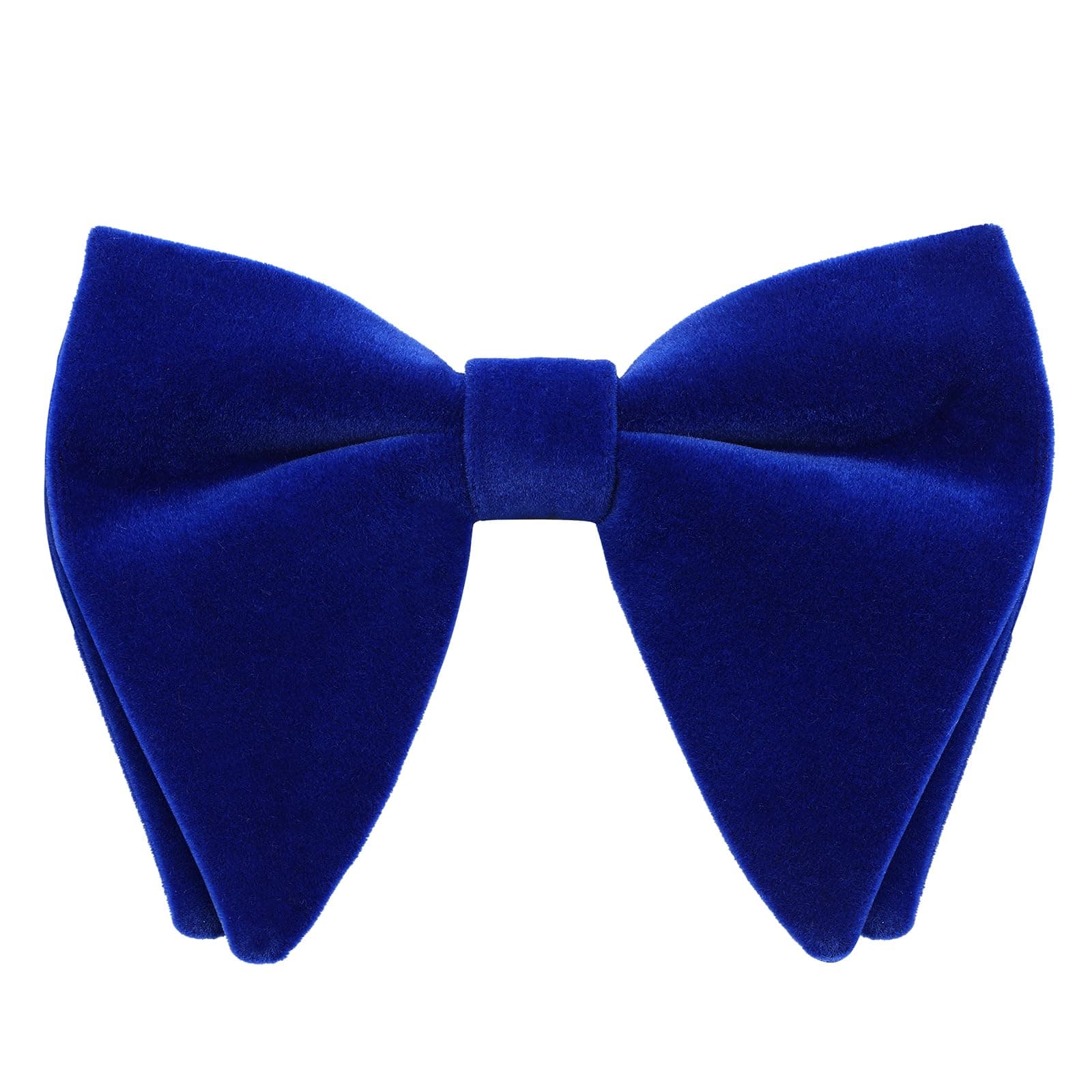 YASUOA Men's Velvet Oversize Bowtie,Adjustable Big Butterflie Pre-tied Bow Tie for Men Boys Wedding Party Fancy Dress Costume