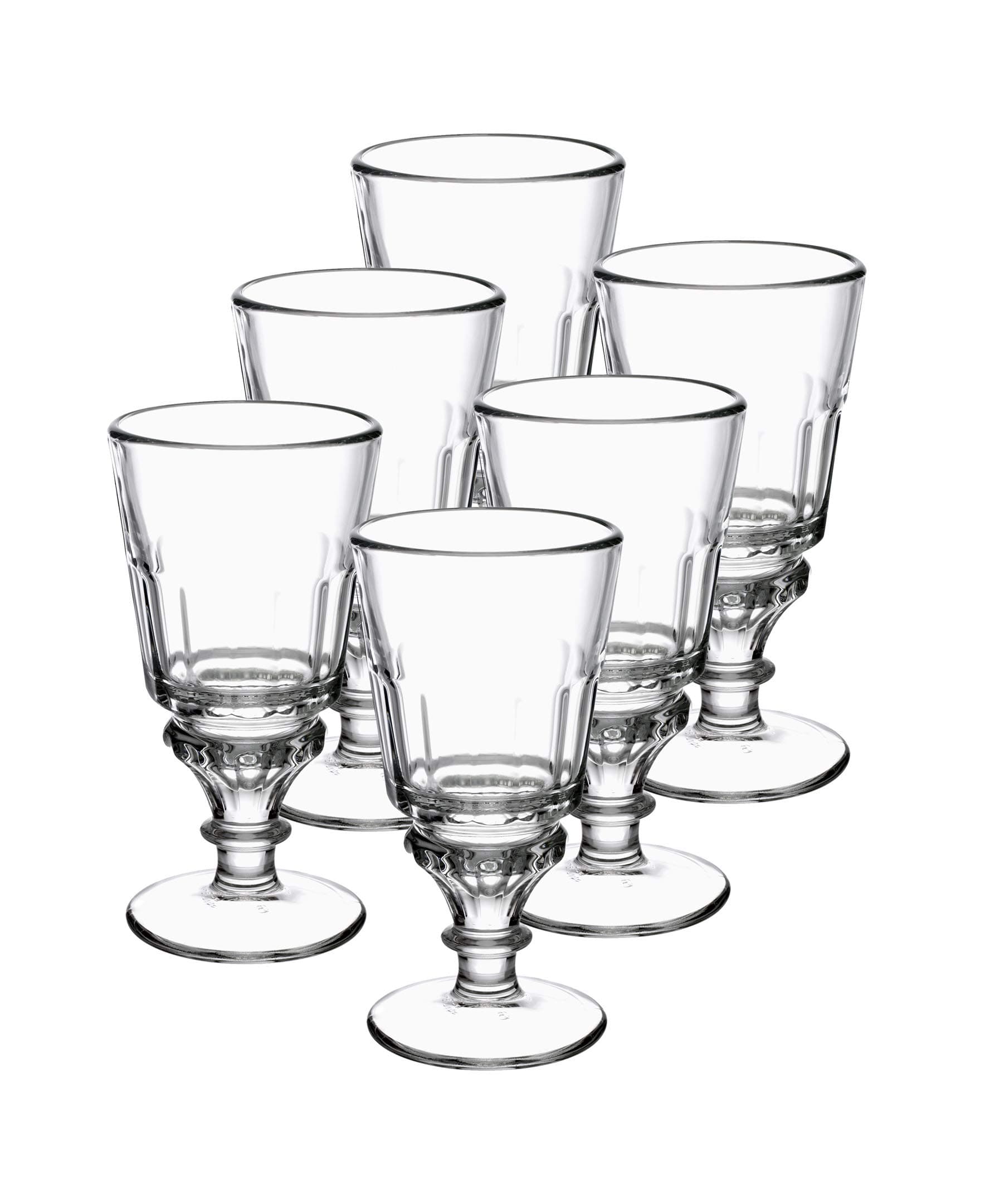 La Rochère Set of 6 Soleil Absinthe Clear Glasses