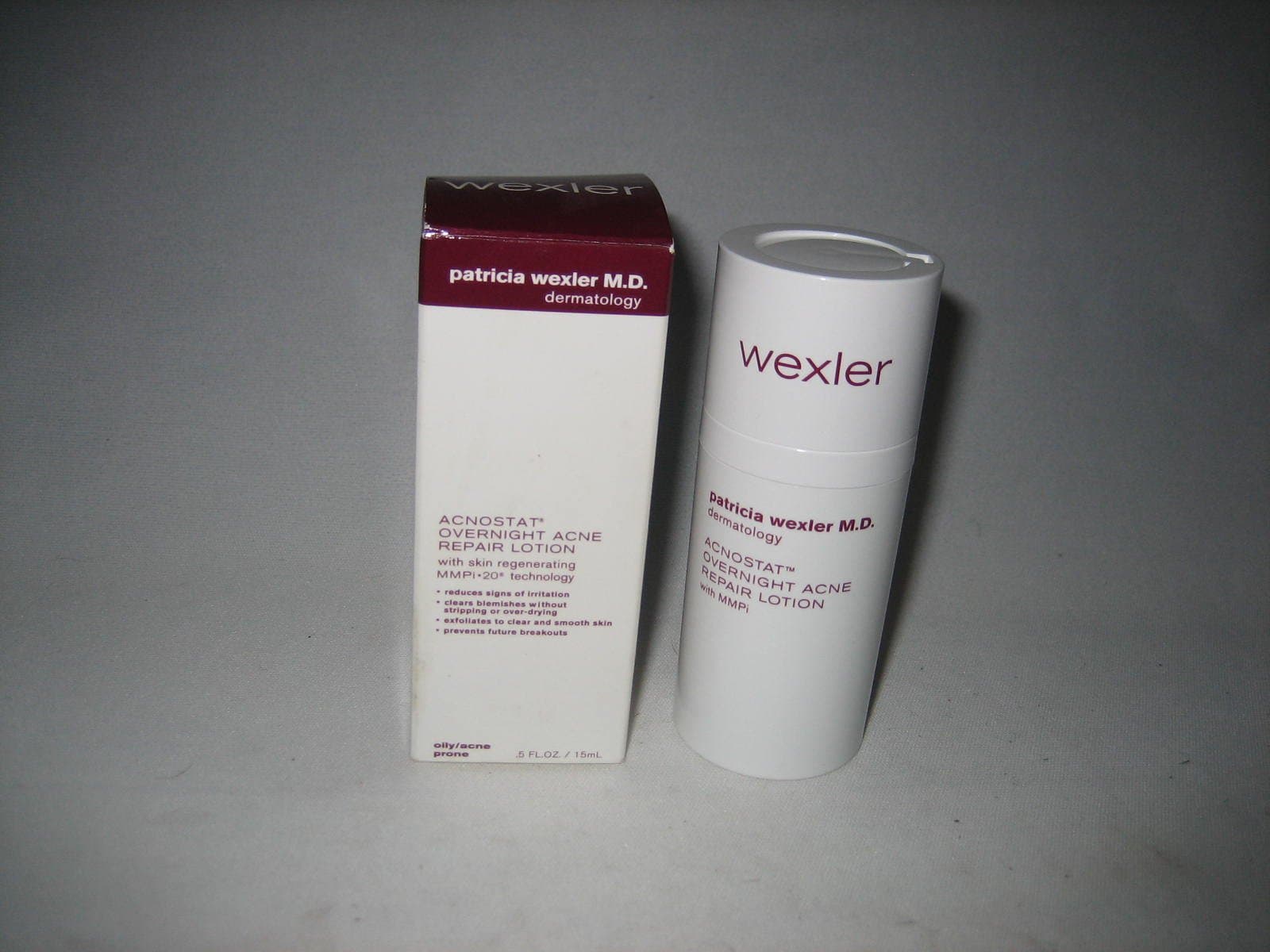 M.D. Acnostat Overnight Acne Repair Lotion .5 FL OZ