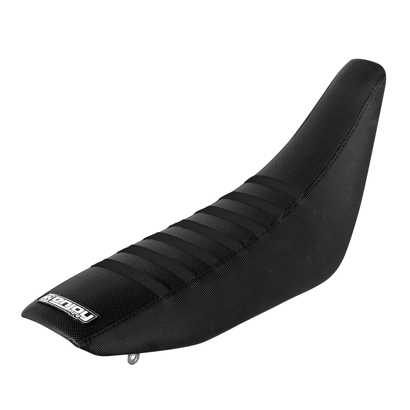 Enjoy Mfg Ribbed Seat Cover - Compatible fit for Suzuki DRZ 400 - All Black/Black Ribs #70