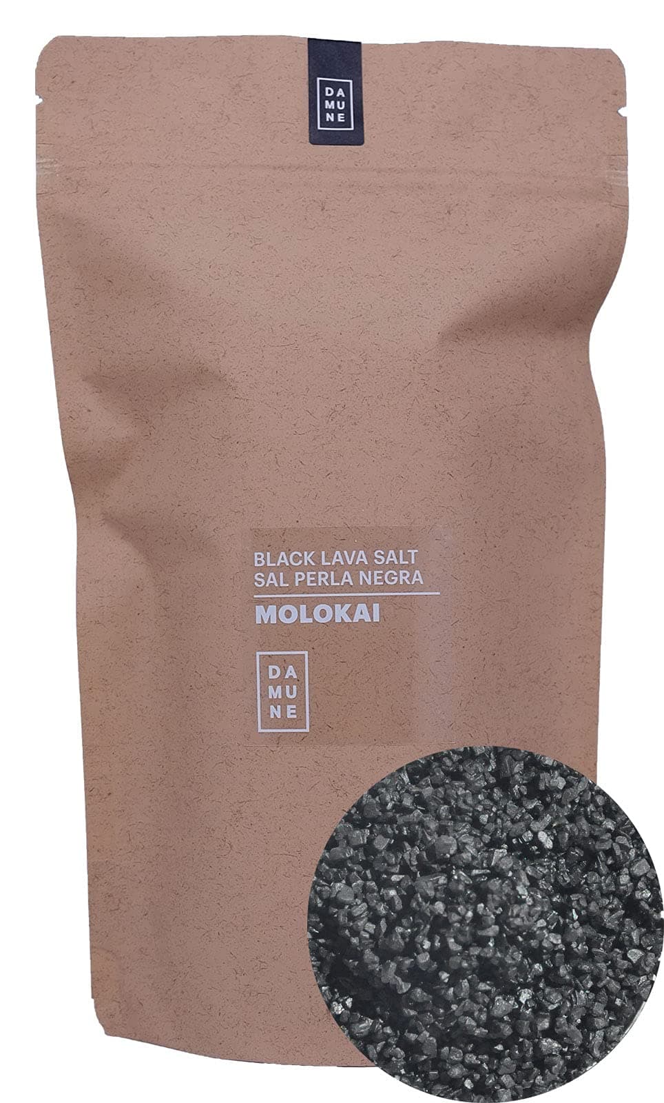 Hawaiian Black Lava Sea Salt – Molokai – 750g