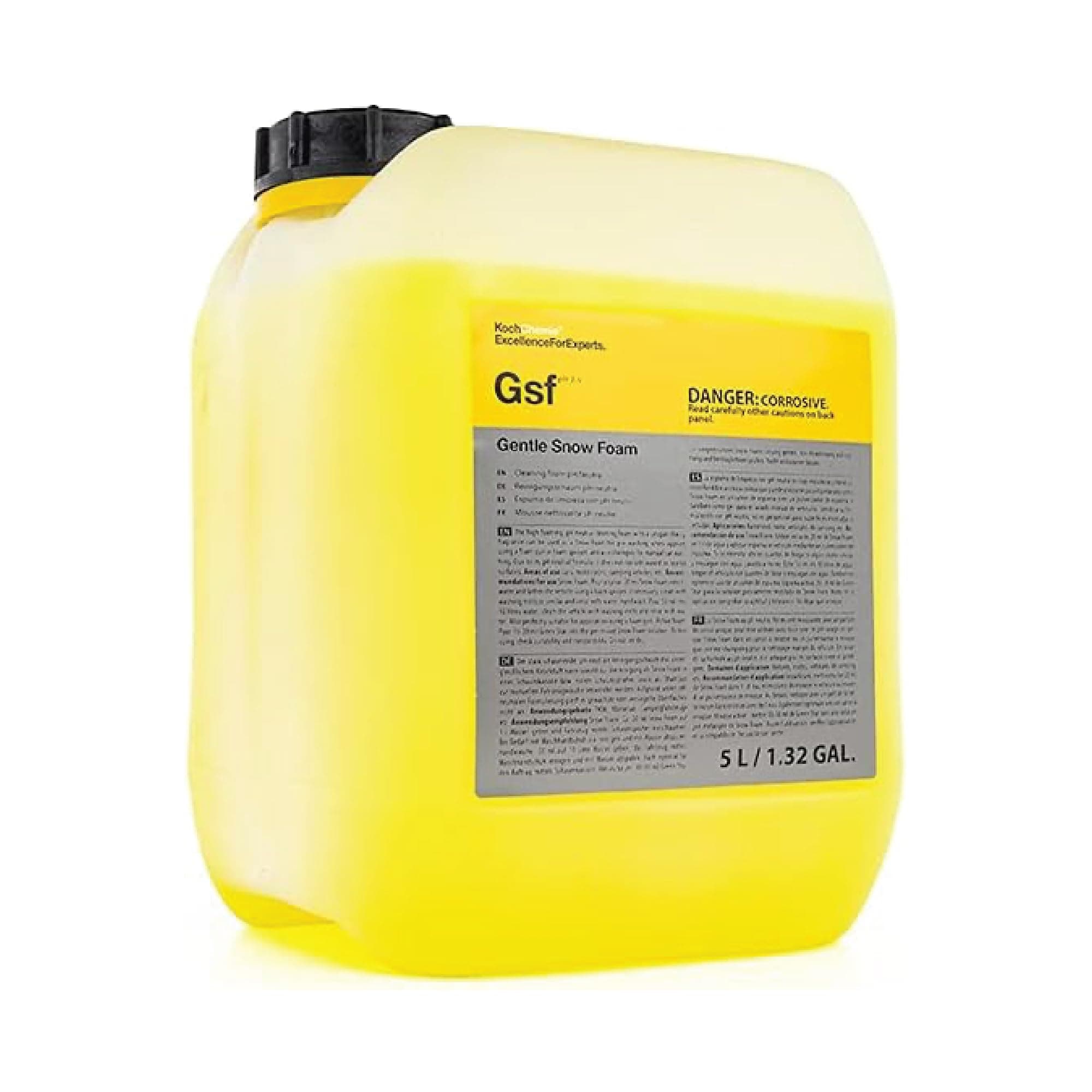 Gentle Snow Foam - pH Neutral Pre-Cleaning; Works With Foam Cannons & Sprayers; Manual Washing; Safe on Wax & Sealed Surfaces; Cherry Fragrance (5 Liters)