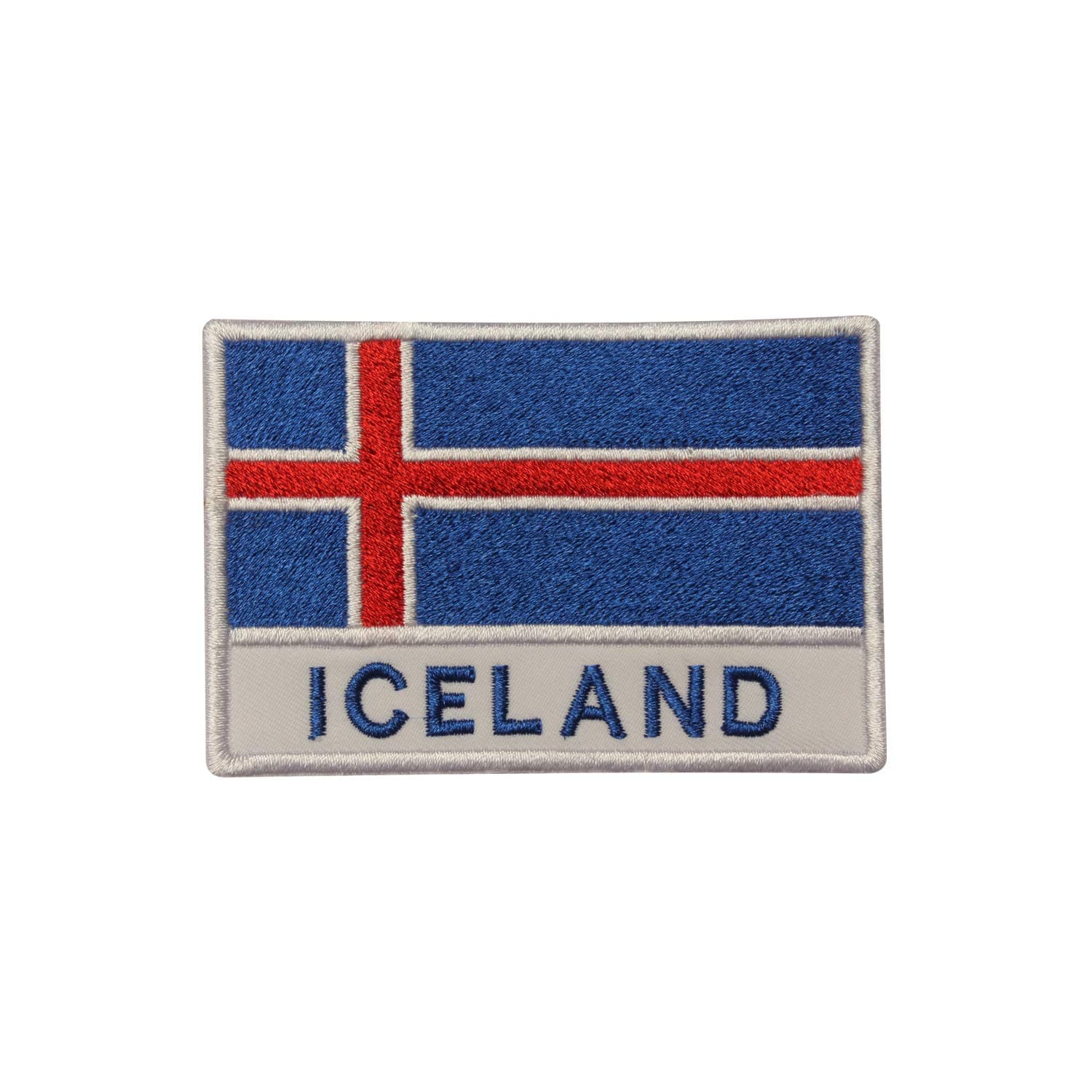 Iceland National Flag Embroidered Iron On Sew On Patch Badge for Clothes etc