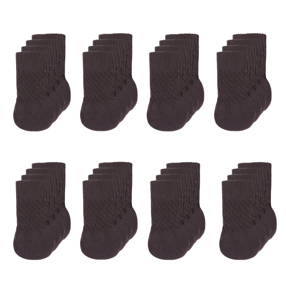 Chair Socks- Knitted Furniture Feet Socks,Chair Leg Floor Protector,Furniture Pads (Coffee, 32pcs)
