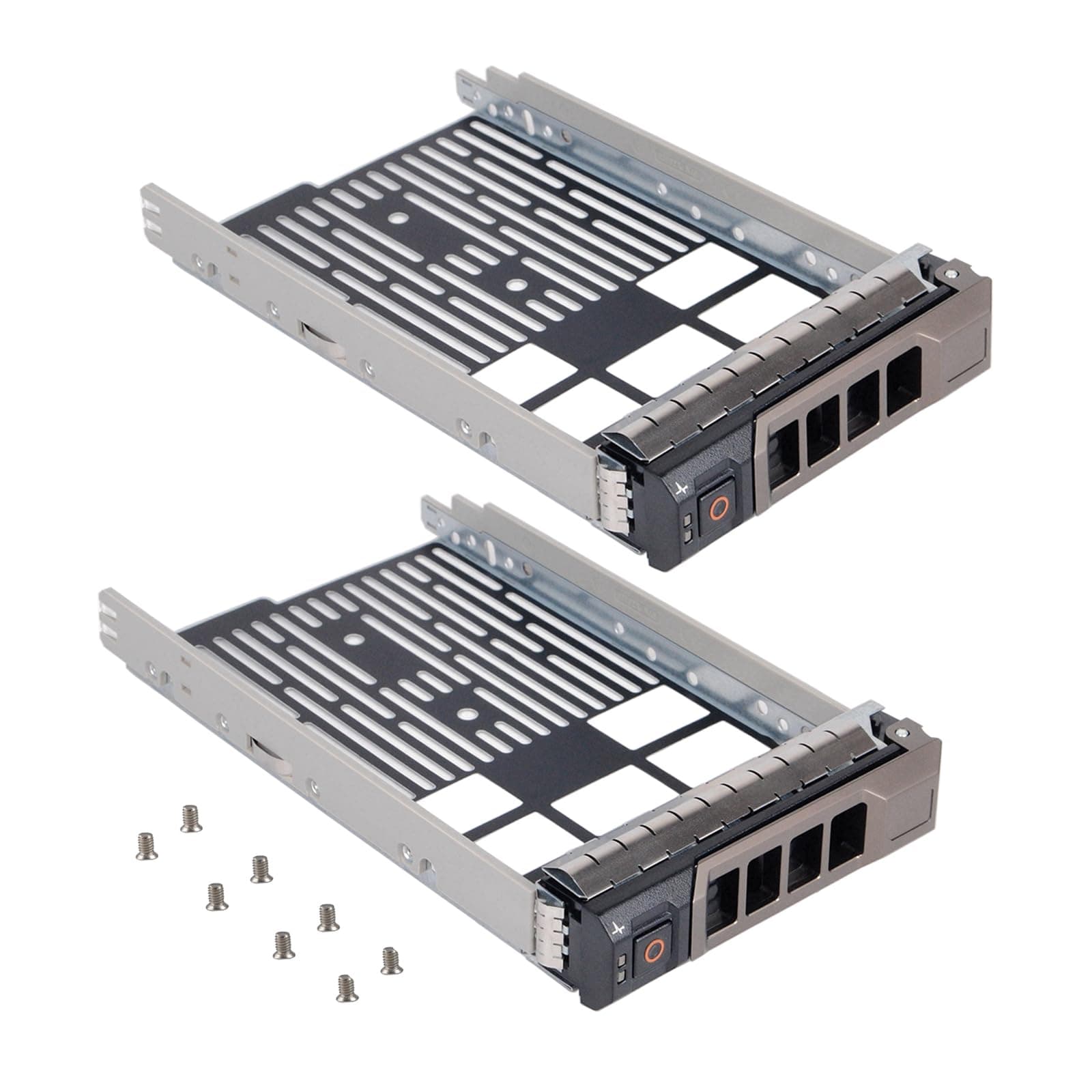2 Pack Hard Drive Caddy KG1CH 0KG1CH HDD Caddy 3.5 Hard Drive Bracket SSD Tray Compatible with Dell PowerEdge R430 R530 R630 R730 T430 T630 T440 R420 R520 R620 R720 T420 T620 R510 R710 T410 T610