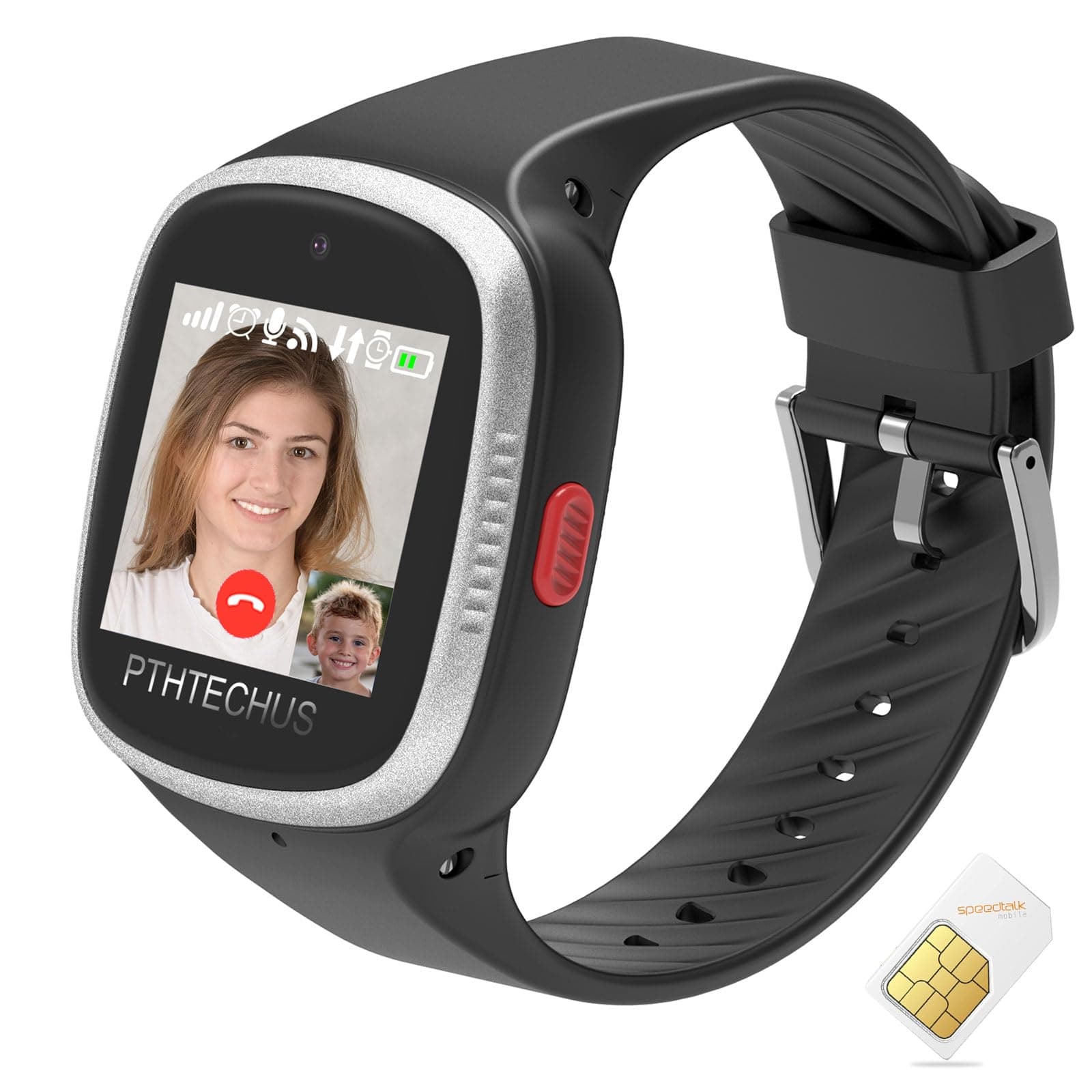 4G Smartwatch Phone for Children - Kids Smart Watch with WiFi, Dail, Voice Messages & Video Calls, GPS Location, Students School Mode, SOS, Camera and Pedometer for Boys Girl Present
