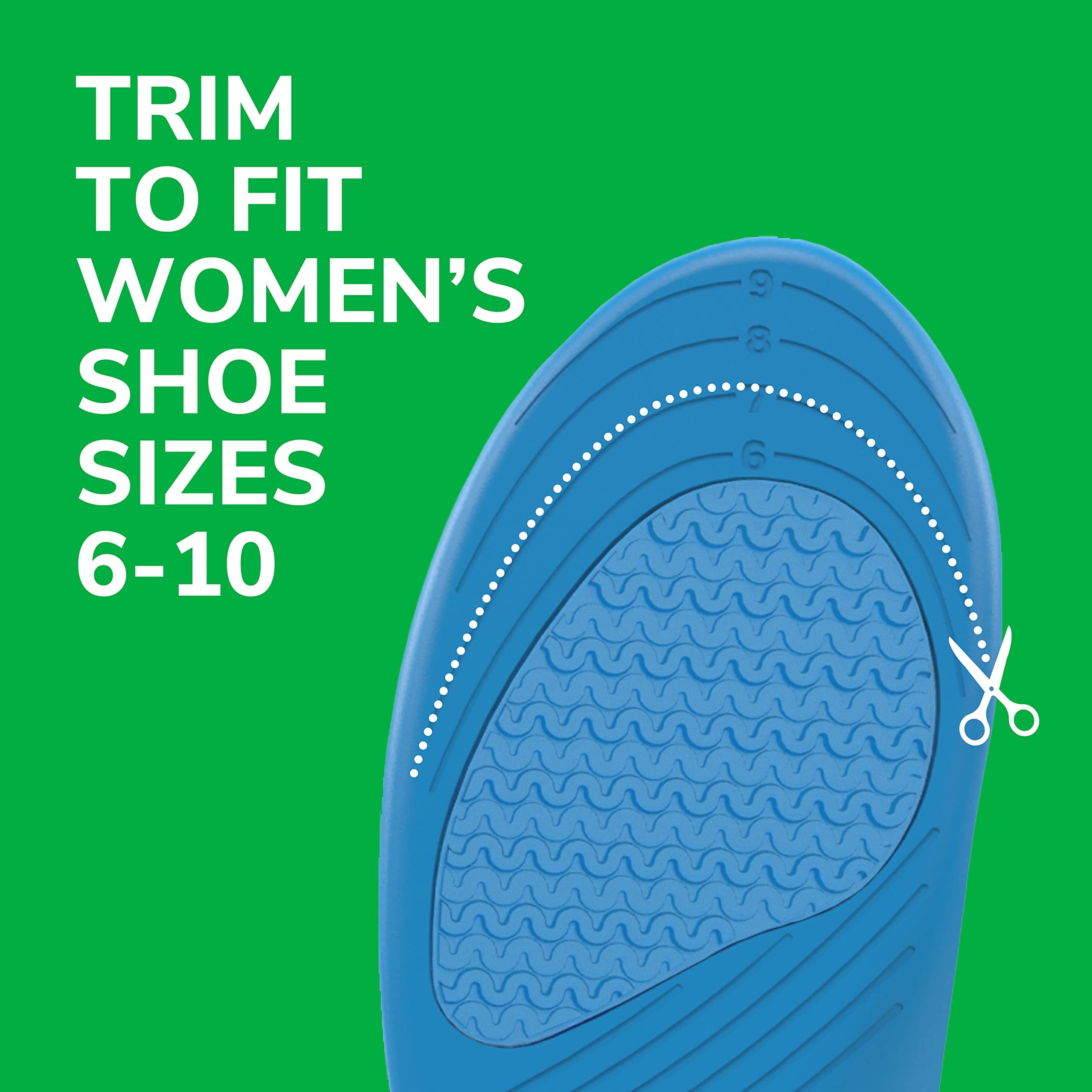 Dr. Scholl's Athletic Series Women's Sport Insole, 1 Pair, Size 6-10