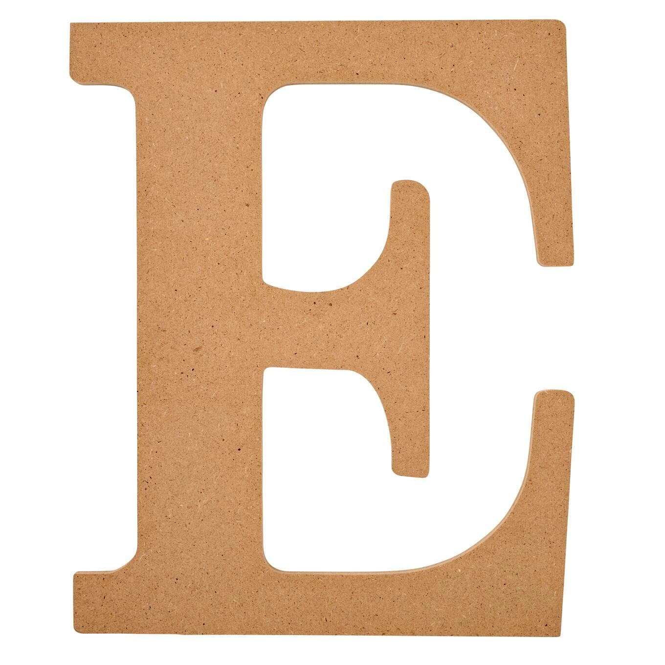 Plaid Unfinished Wood Letter, 8" Wooden Surface Perfect for DIY Arts and Crafts Projects, 63584