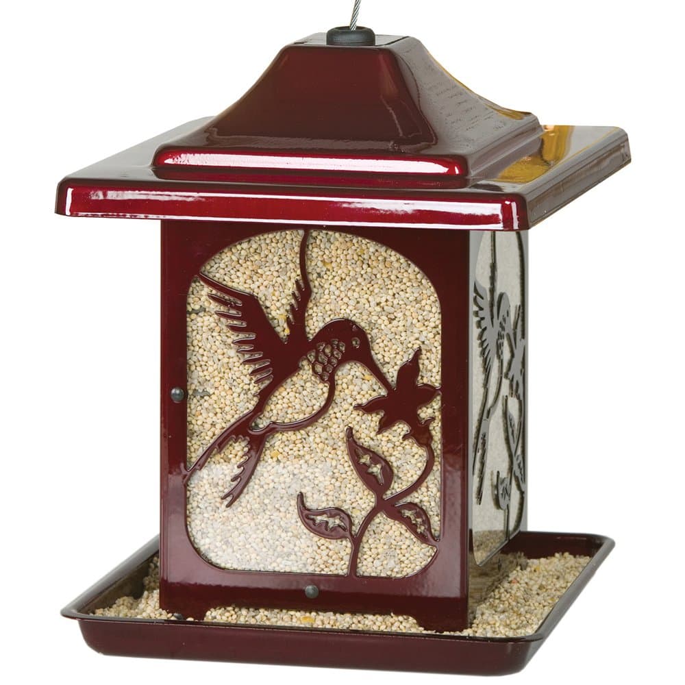 Homestead Hummingbird Jolly Pop Red Rust Resistant Galvanized Steel Powder-Coated Finish
