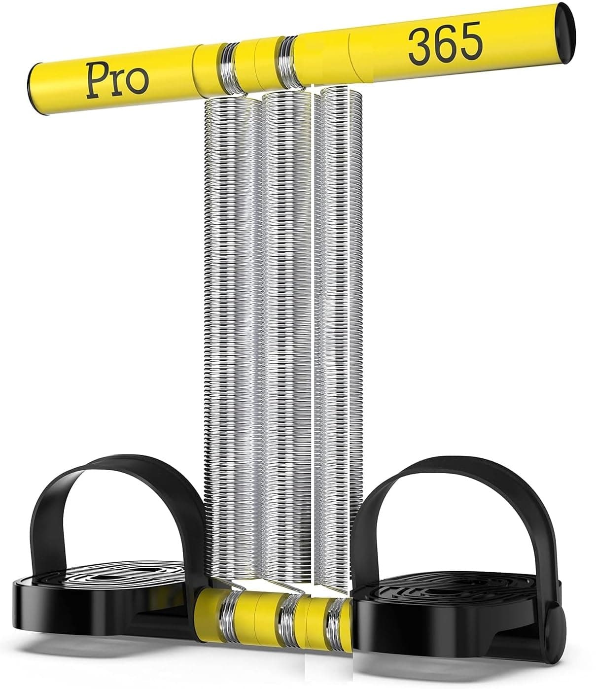 Tummy Trimmer Exerciser/Flat Pedal For Extra Support/Sit Up Equipment/Sport Fitness/Leg Exerciser/Home Gym Equipment (6 Month Warranty, Triple Spring), Multi-Coloured