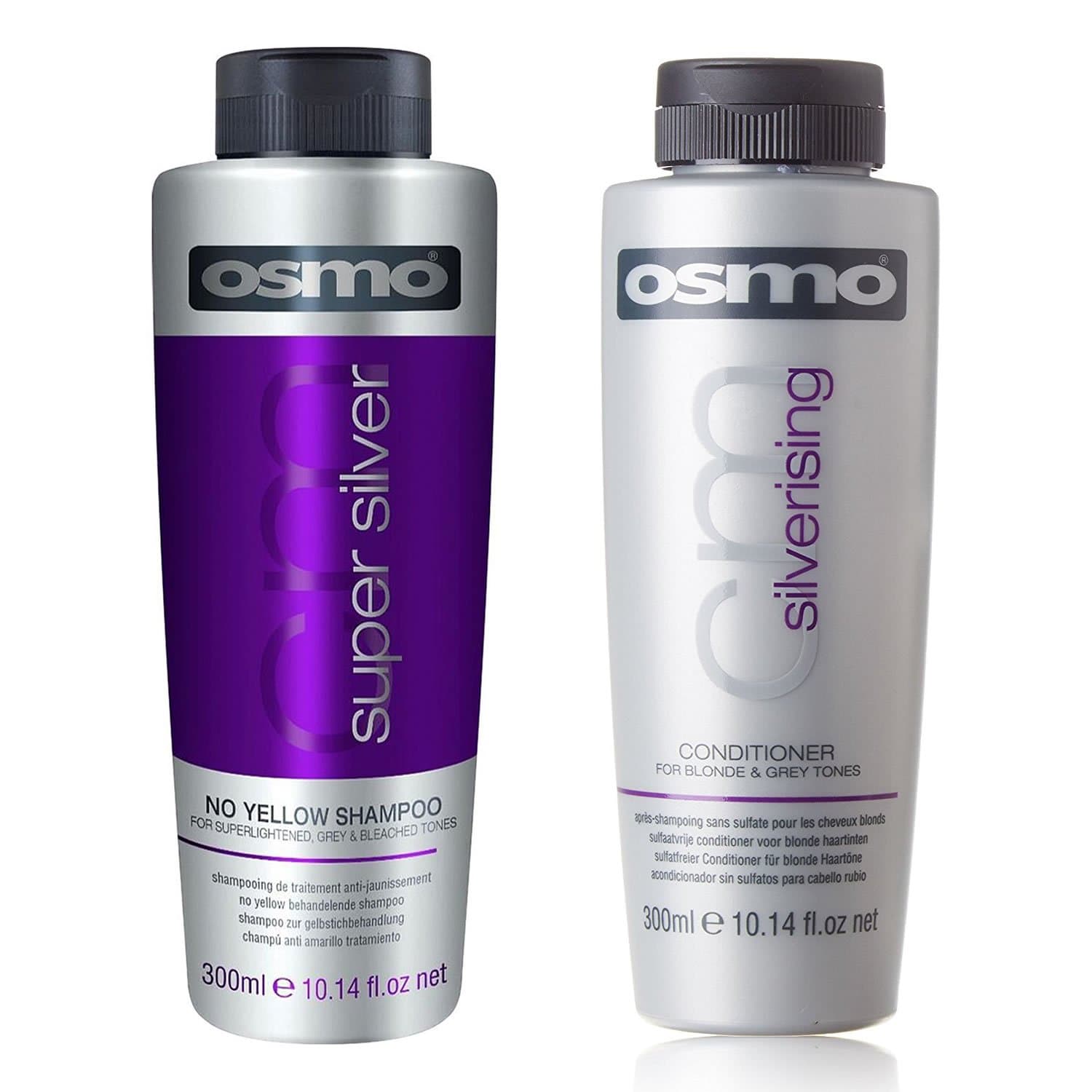 Super Silver No Yellow Shampoo & Silverising Conditioner 300 ml Twin Pack