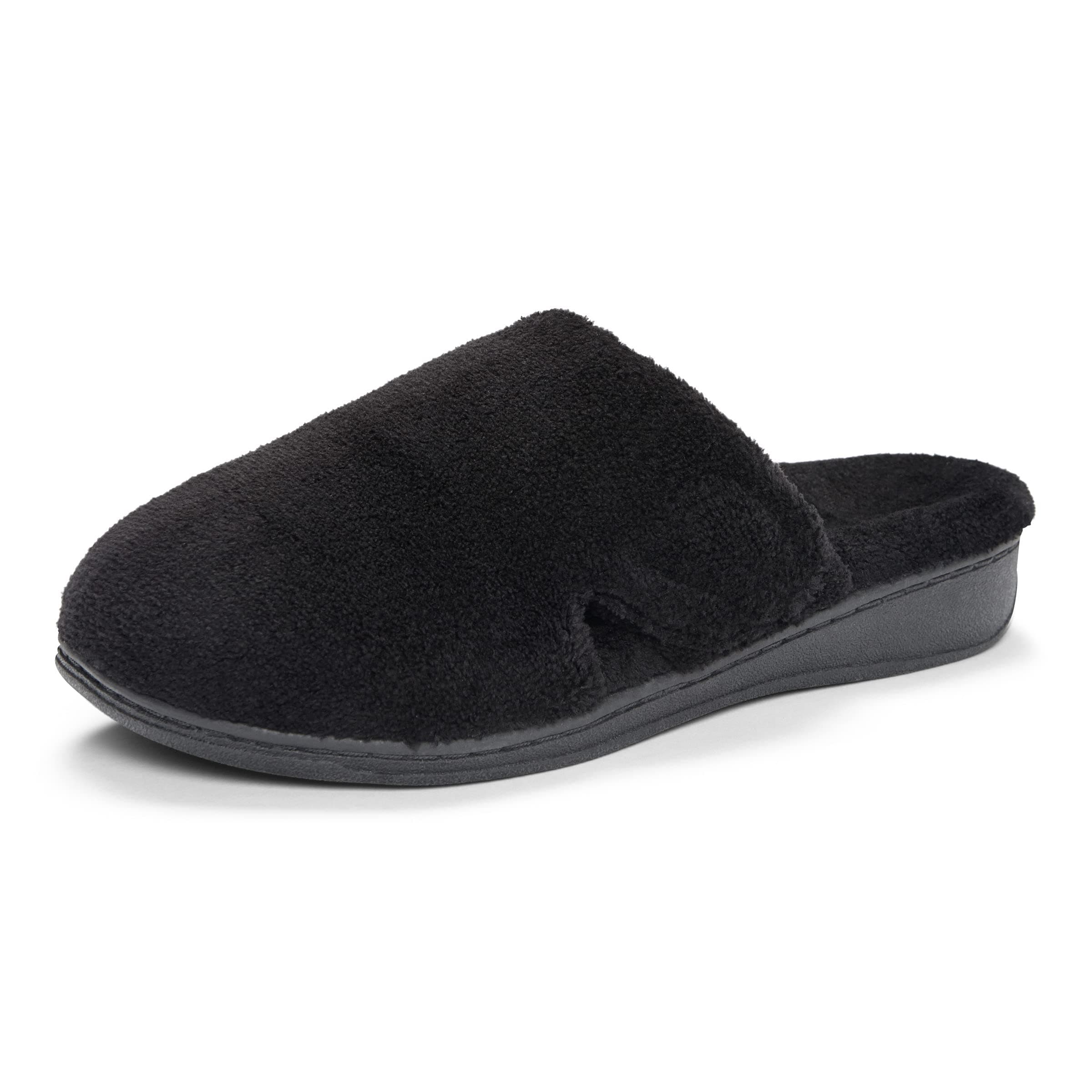 Vionic Women’s Gemma Mule Slipper - Comfortable Spa House Slippers That Include Three-Zone Comfort with Orthotic Insole Arch Support, Soft House Shoes for Ladies