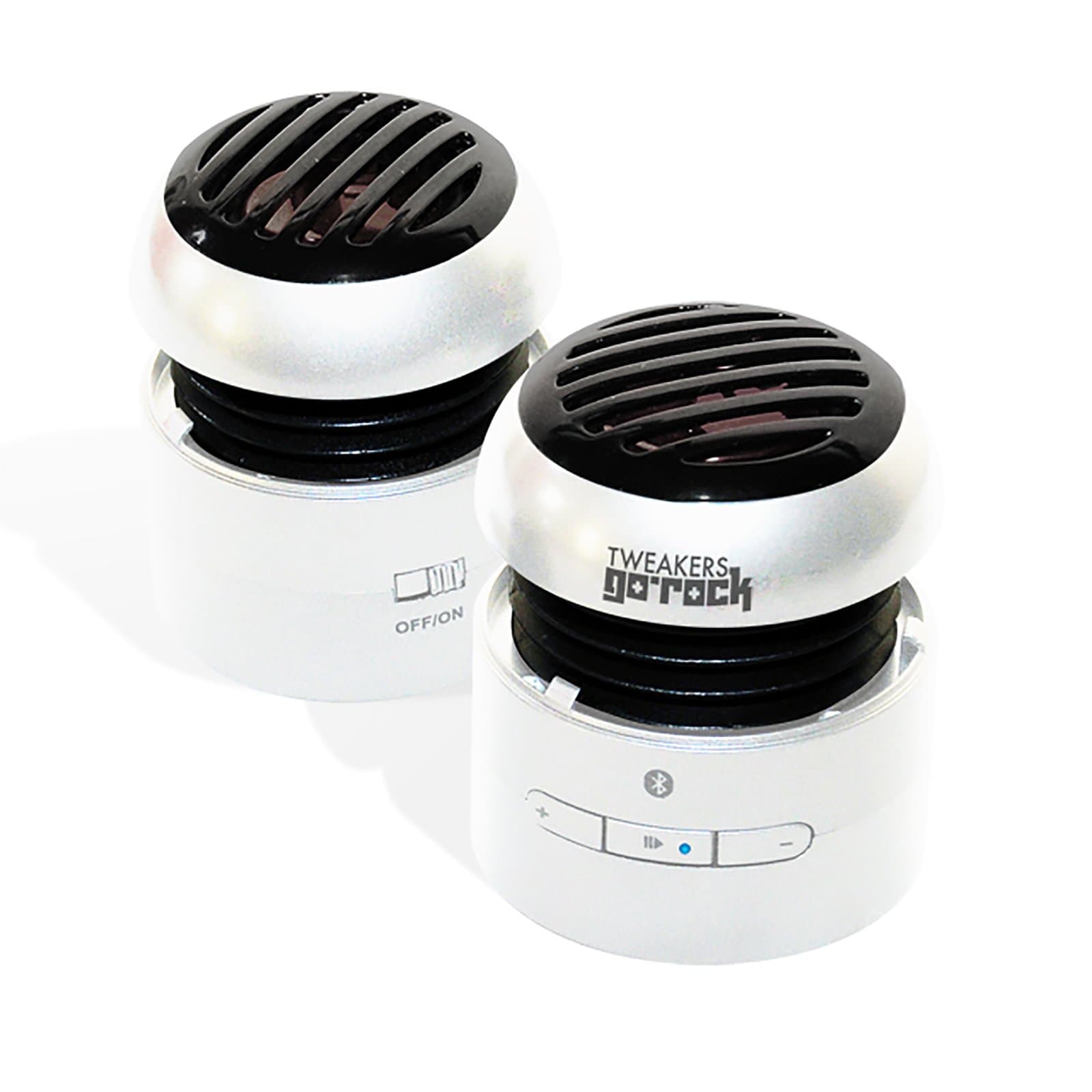 Tweakers GoRock Wireless Bluetooth Stereo Speakers (White)